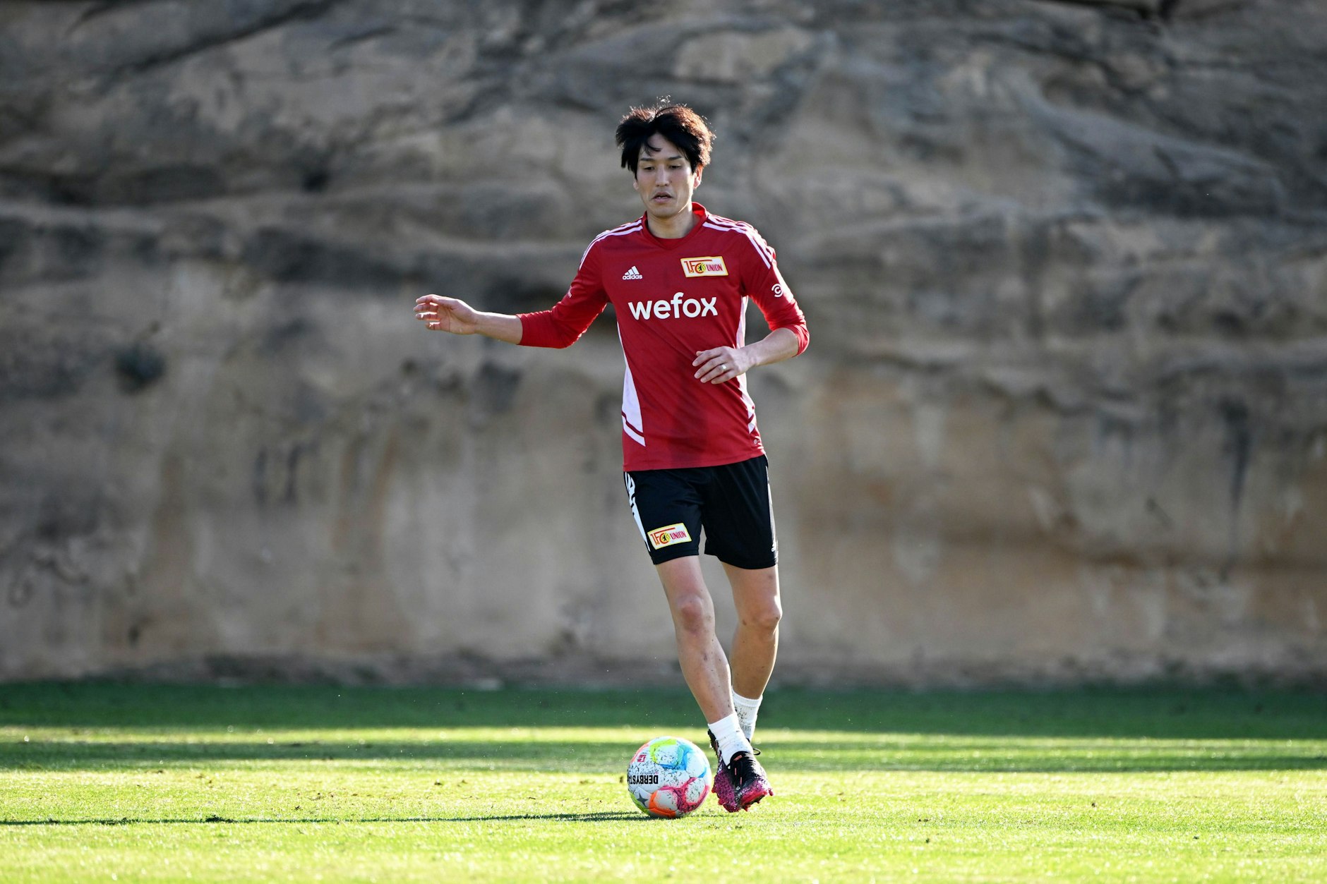Genki Haraguchi kämpft im Union-Trainingslager in Spanien um die Gunst von Trainer Urs Fischer.