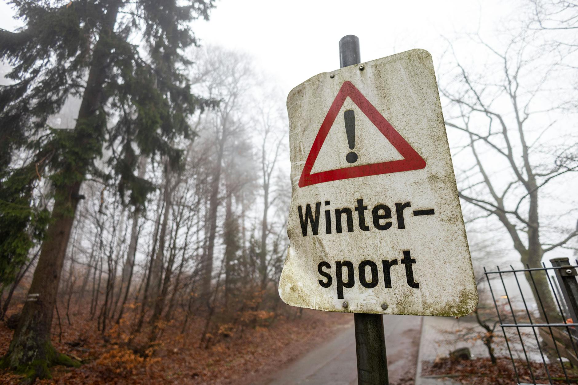 Katastrophale Bedingungen in den Skigebieten der Mittelgebirge wie hier im Taunus.