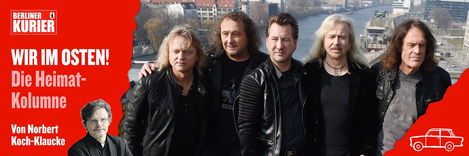 Da waren sie noch ein Karat-Team; Christian Liebig, Martin Becker, Claudius Dreilich, Bernd Römer, Martin Becker und Michael Schwandt.