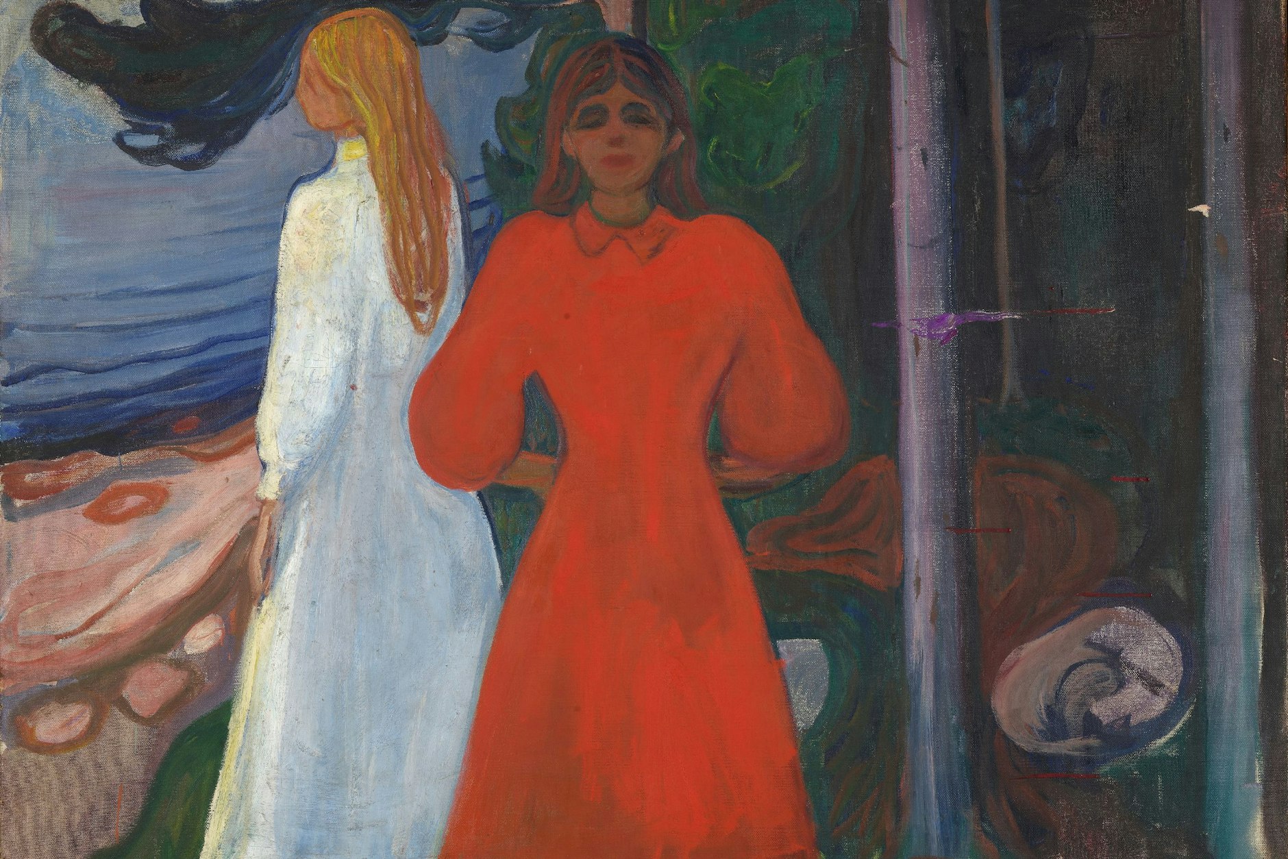 Edvard Munch, Rot und Weiß, 1899–19