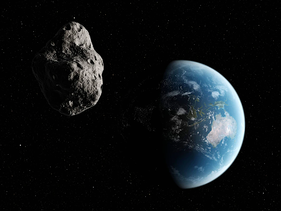 Ein Asteroid nahe der Erde.