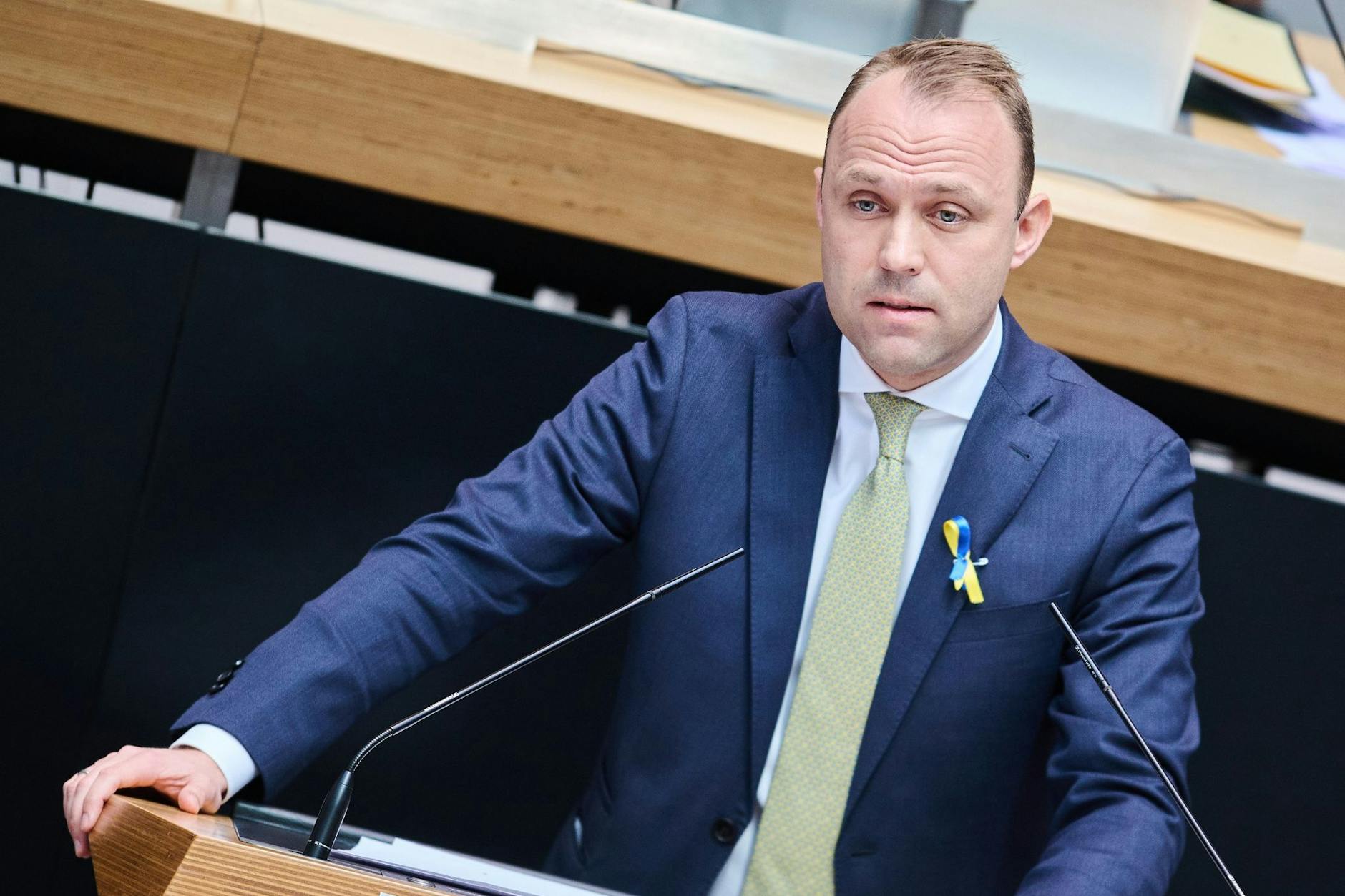 Sebastian Czaja, Fraktionsvorsitzender der FDP Berlin, spricht im Abgeordnetenhaus.