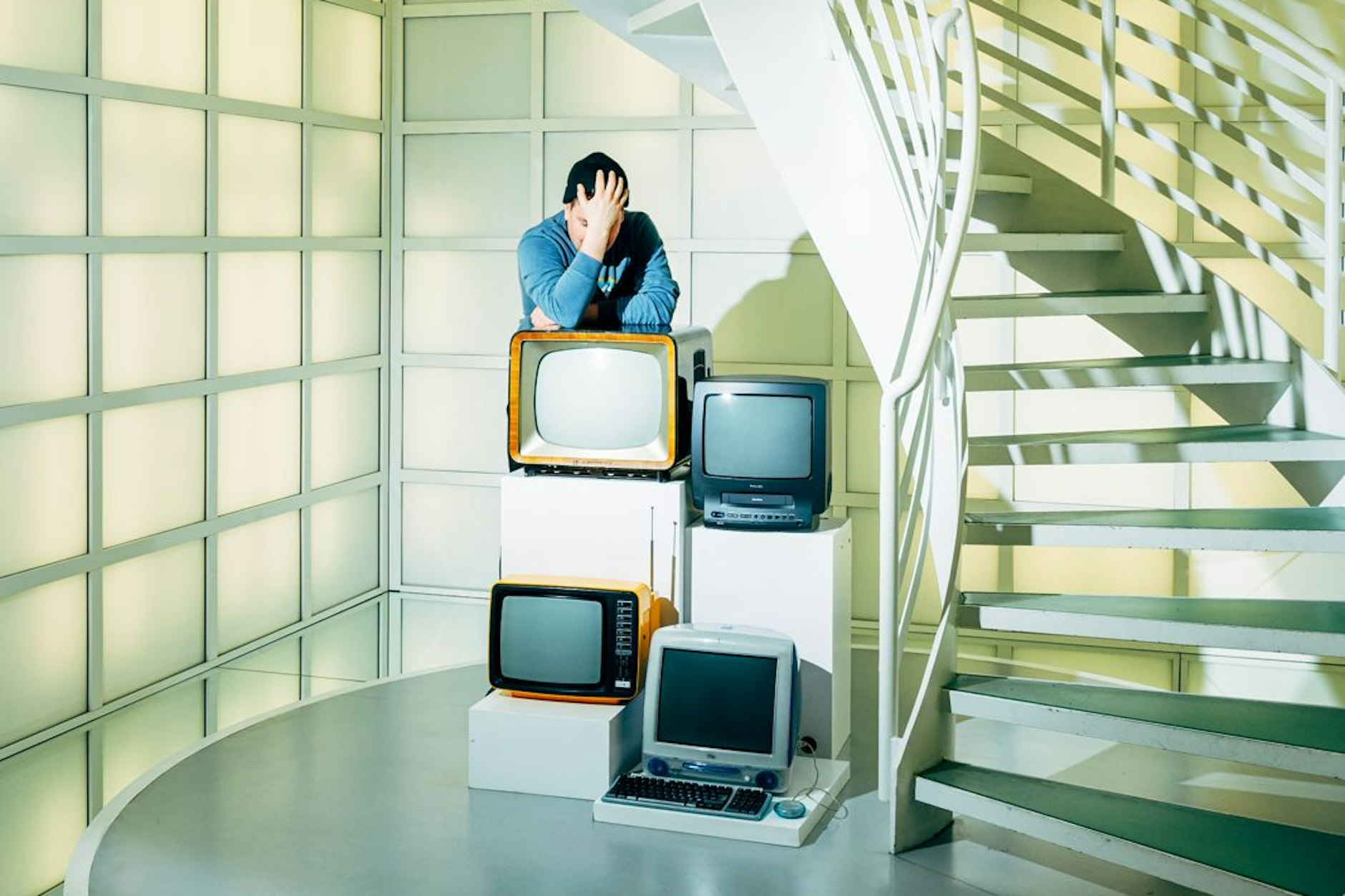 Štěpán Altrichter in der Deutschen Kinemathek – Museum für Film und Fernsehen, Berlin Potsdamer Platz, Januar 2023.