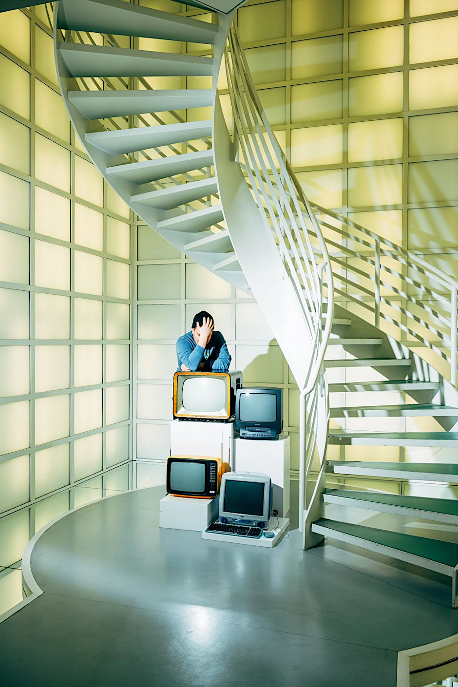 Štěpán Altrichter in der Deutschen Kinemathek – Museum für Film und Fernsehen, Berlin Potsdamer Platz, Januar 2023.