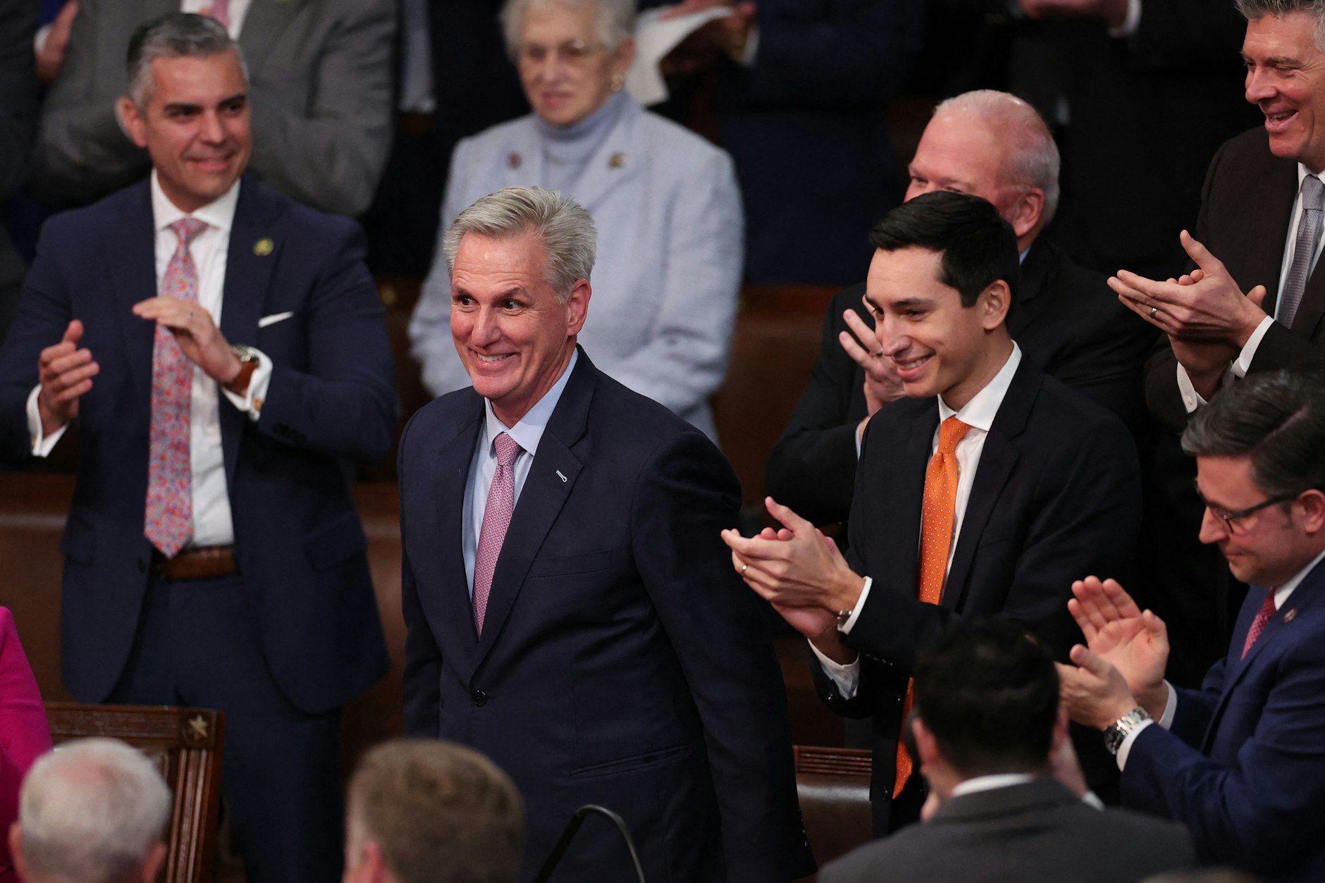 Im 15. Wahlgang wurde Kevin McCarthy zum Sprecher des Repräsentantenhauses gewählt.