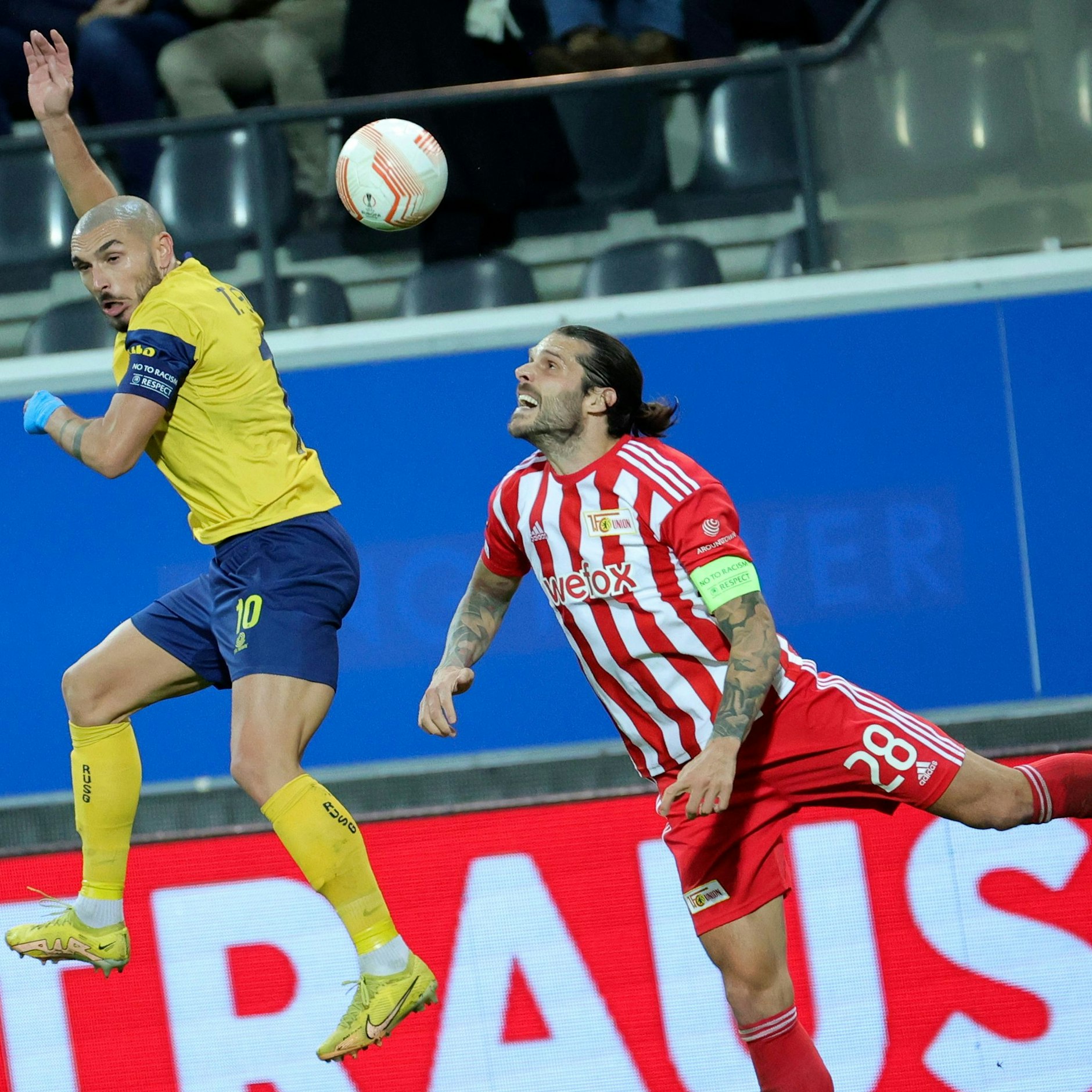 Unions Christopher Trimmel steht trotz seiner bald 36 Lenze nach wie vor seinen Mann. 