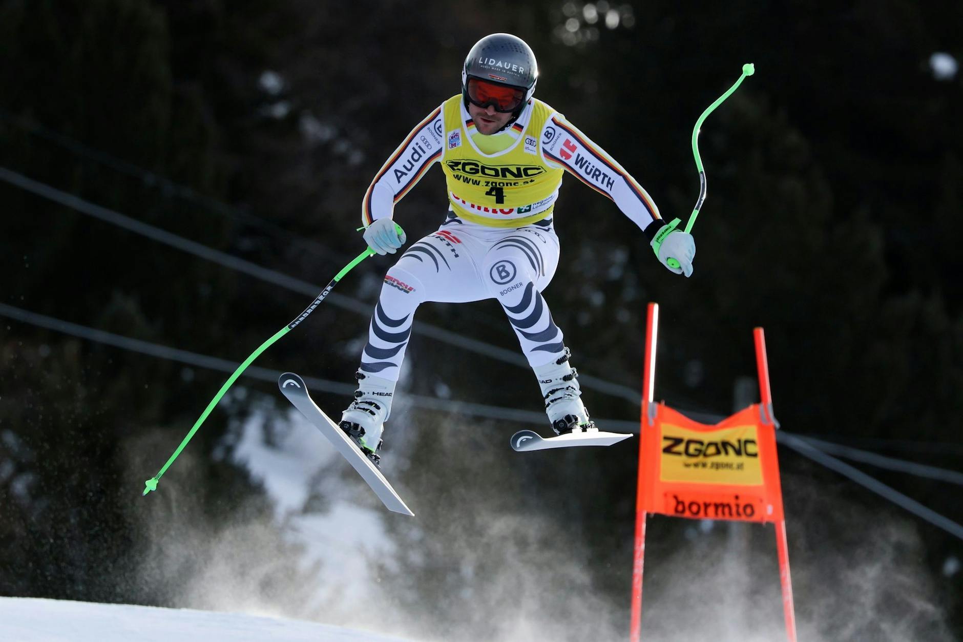 Auch Dominik Schwaiger konnte die Abfahrt in Bormio nicht beenden.
