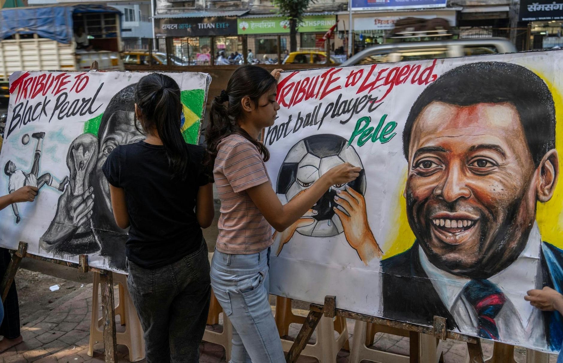 Die Brasilianer trauern um Pelé.