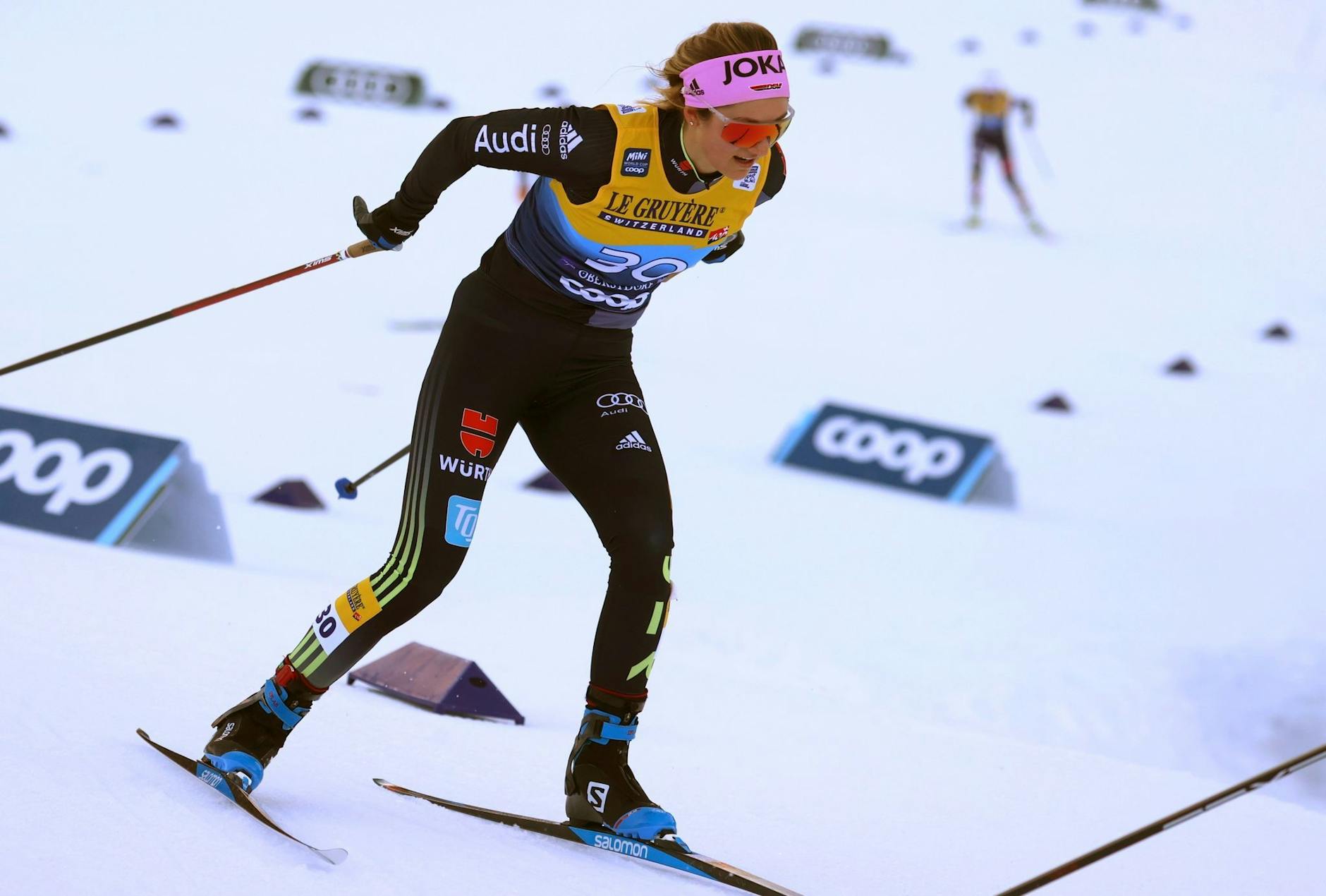 ARCHIV - Im Sprint wurde Laura Gimmler Achte.