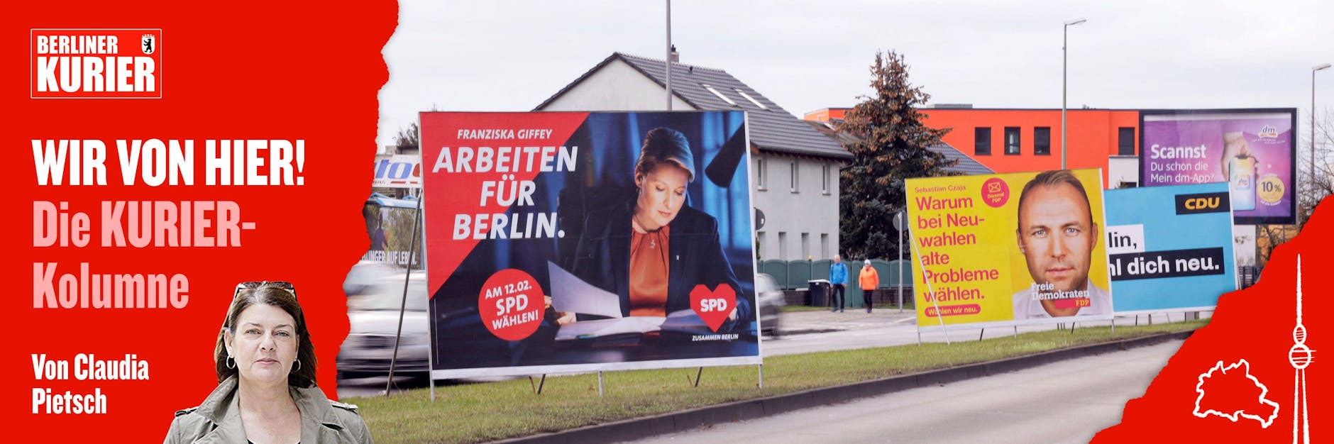 Tausendmal gesehen: Zur Wiederholungswahl setzen die Berliner Parteien ...