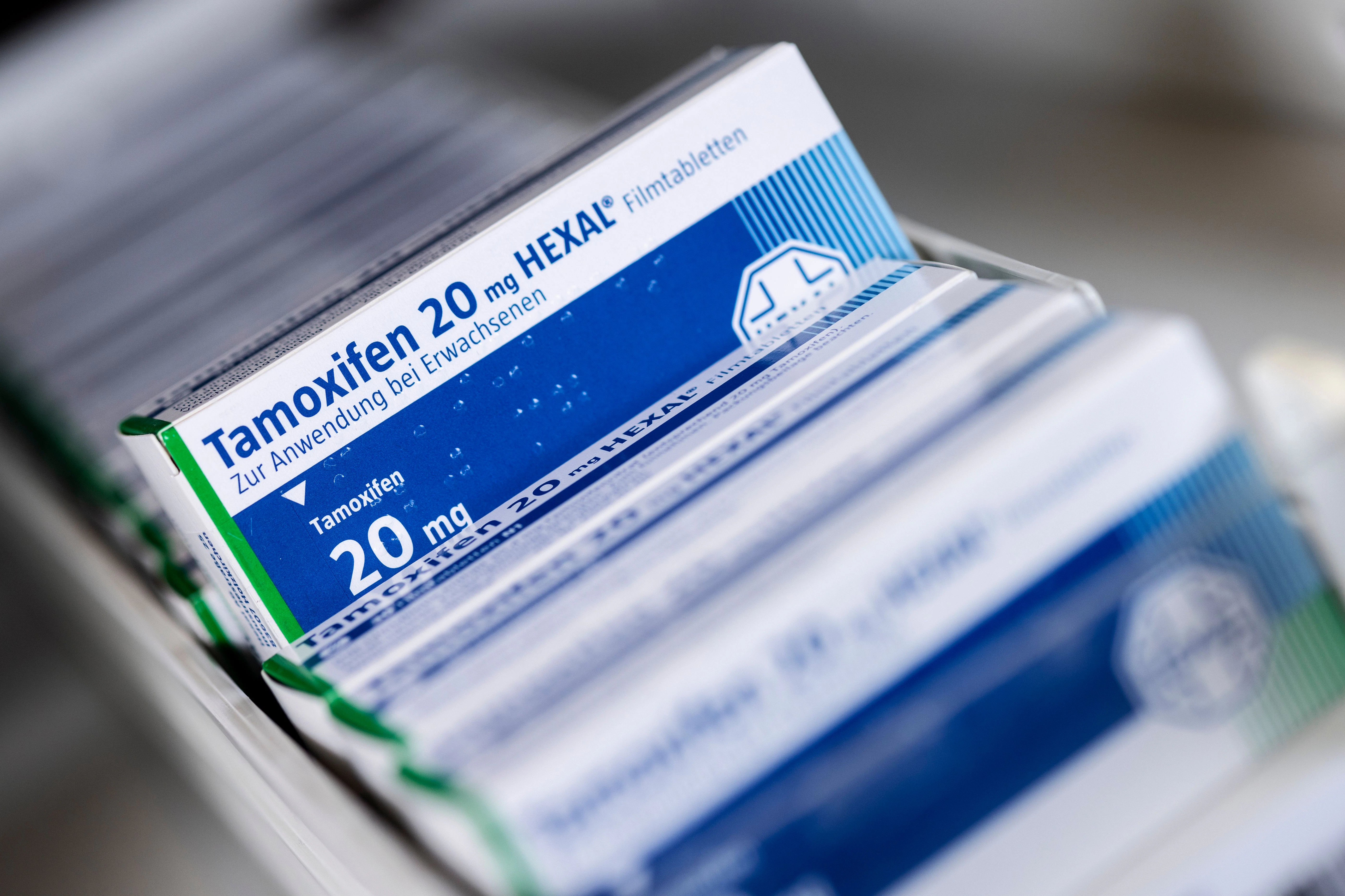 Packungen mit dem Brustkrebsmittel Tamoxifen