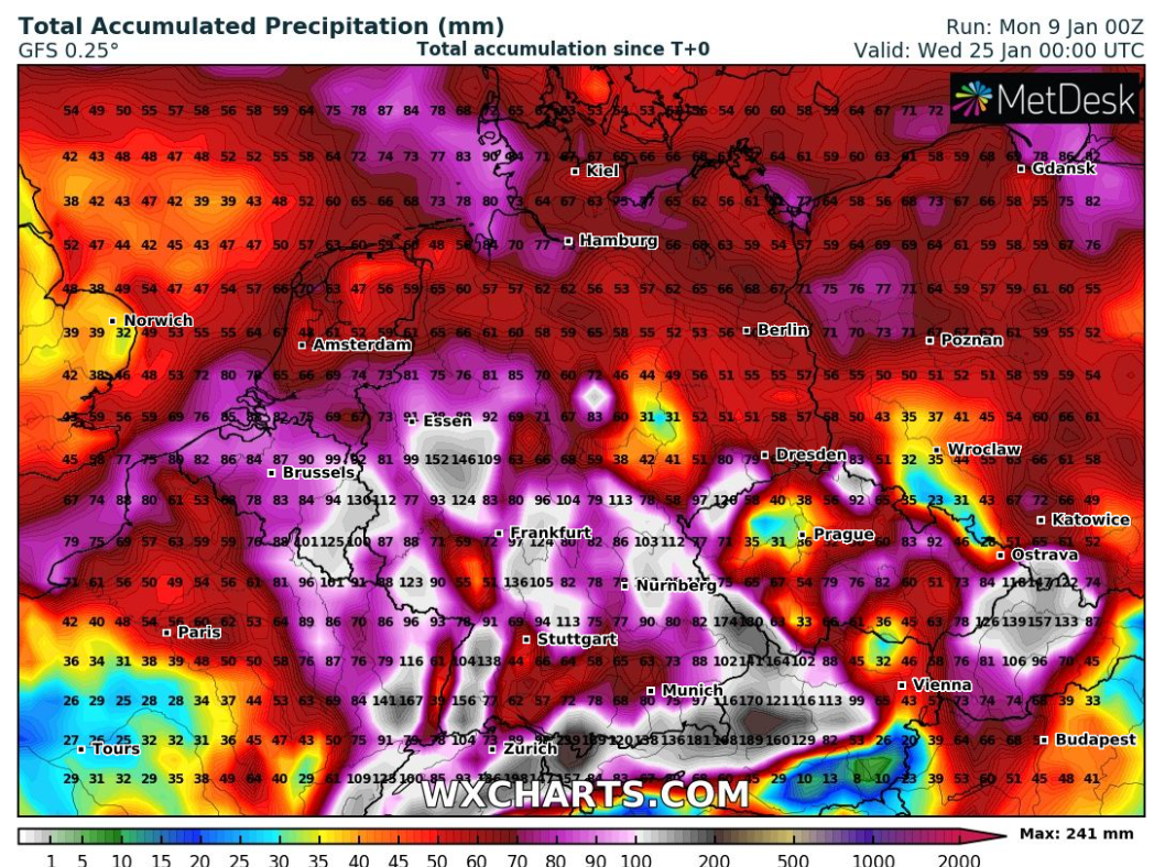 Die Wetterkarte des Grauens! Meteorologe warnt vor Stürmen und Hochwasser – das Wetter im Januar wird KRASS