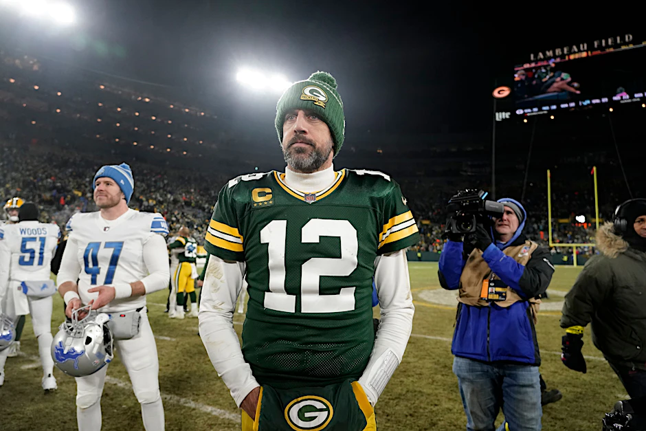 Packers-Quarterback Aaron Rodgers wirkt nach der Niederlage gegen die Detroit Lions nachdenklich.&nbsp;