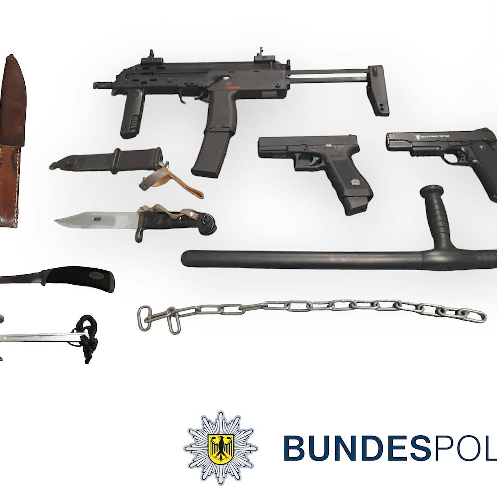 Andre und Claus-Bernhard: Bundespolizei nennt Vornamen nach Waffenfunden