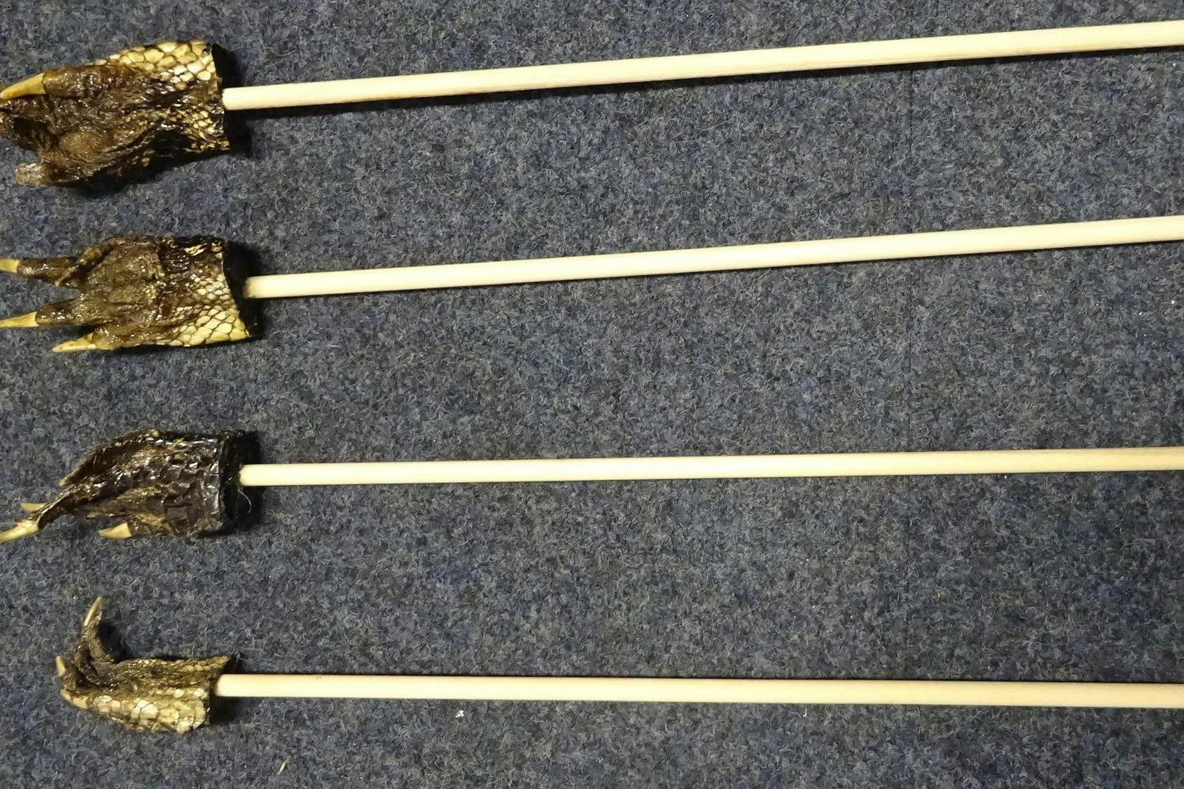 Der Zoll fand die Rückenkratzer mit den Alligatorenfüßen in einem Geschenkpaket aus den USA.