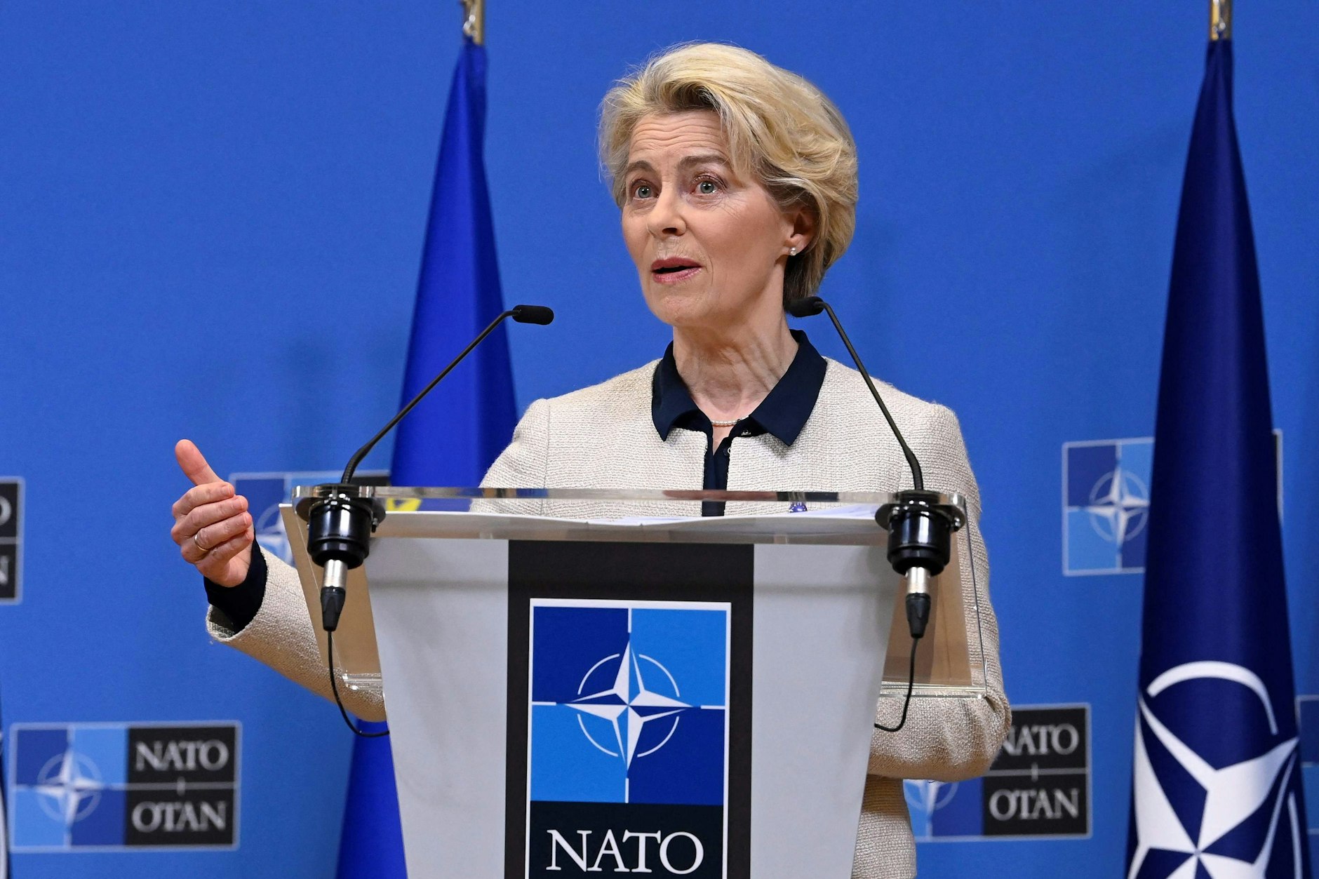 Ursula von der Leyen am Dienstag in Brüssel.