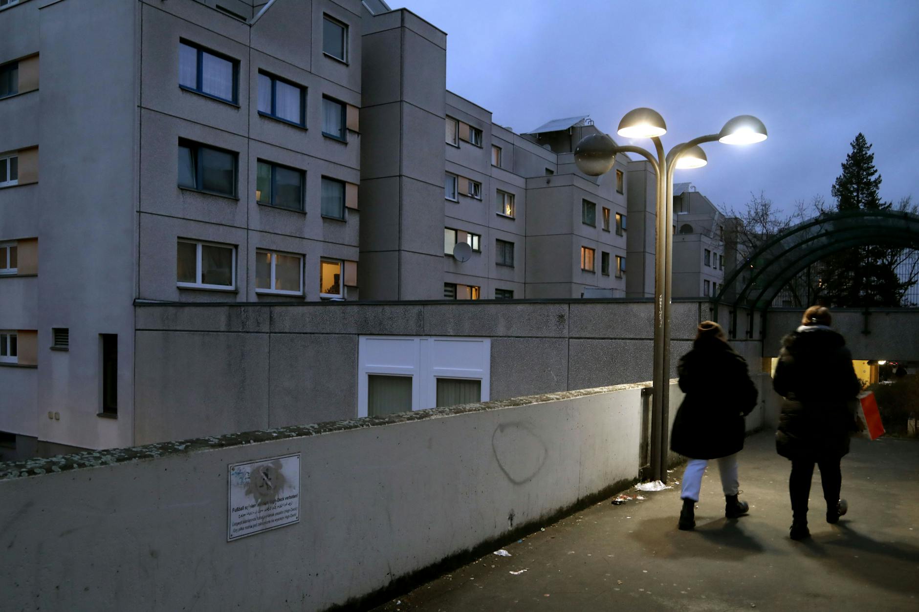 Die High-Deck-Siedlung in Berlin Neukölln.