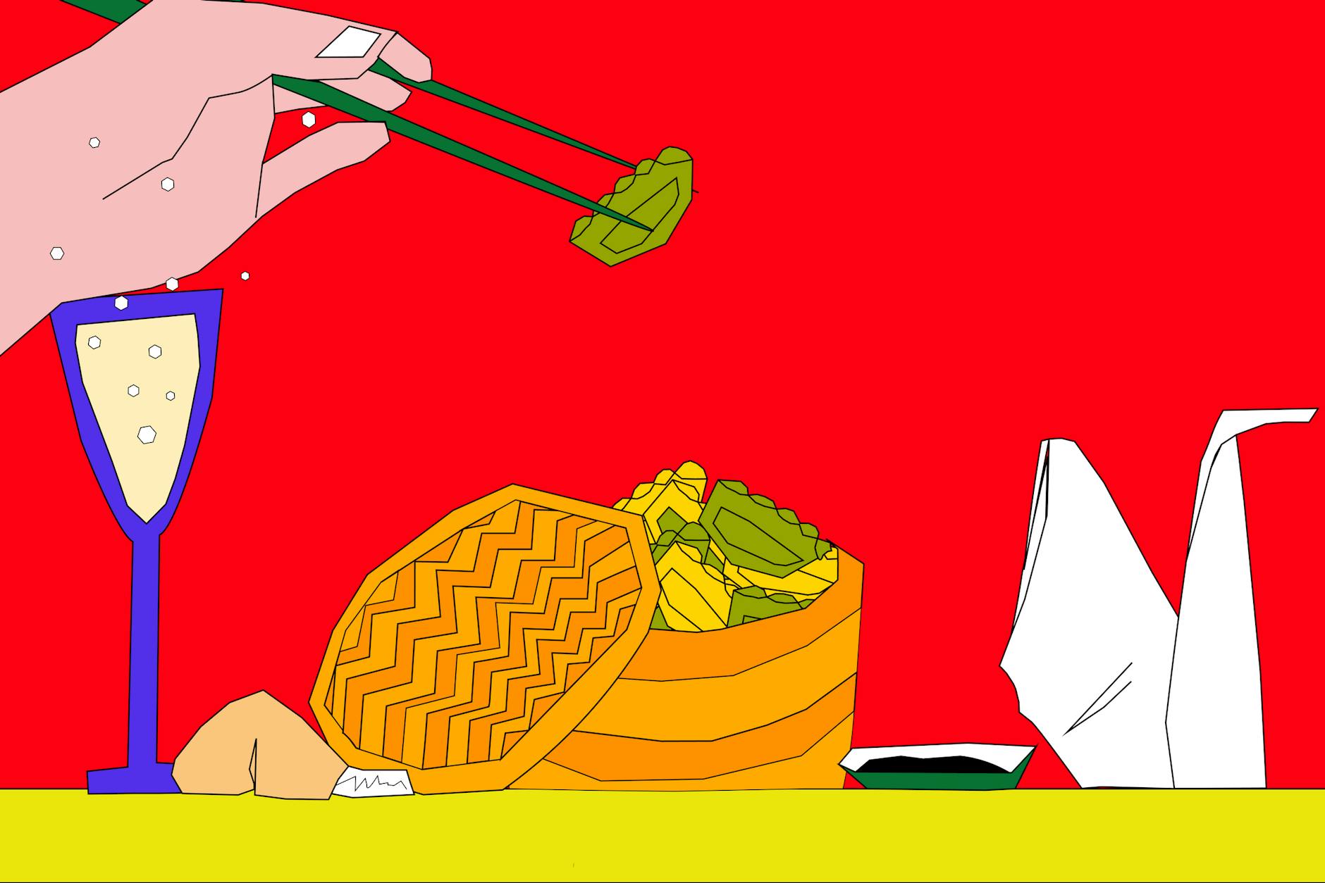 Dim Sum sind meist gedämpfte Teigtaschen mit unterschiedlichen Füllungen. Serviert werden sie in Holzkörben, in denen sie auch gedämpft werden. Seltener ist die frittierte Variante.