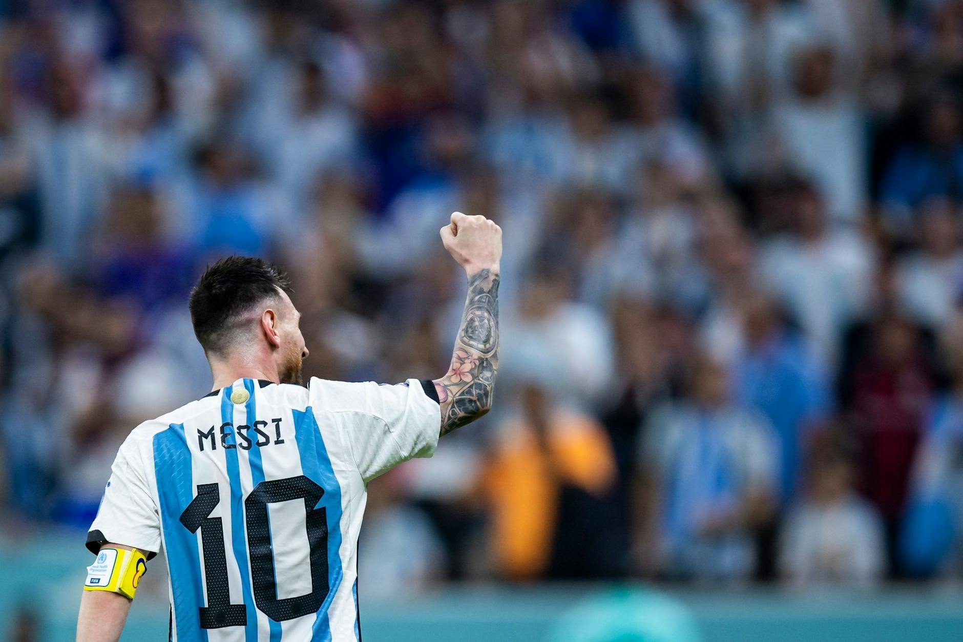ARCHIV - Argentiniens Superstar Lionel Messi ist nun alleiniger WM-Rekordspieler.