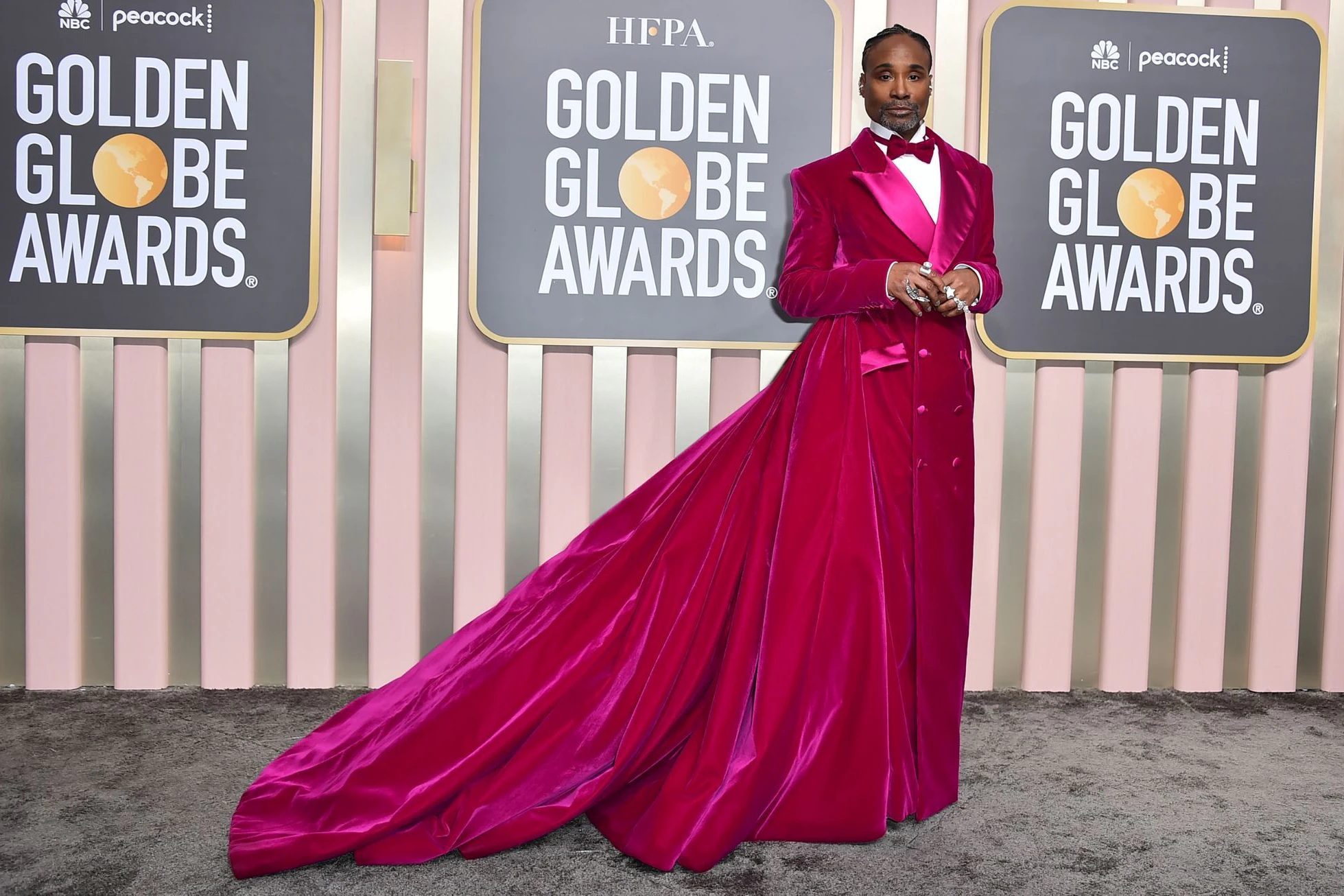 Statt gut gekleidet sieht Billy Porter eher aus wie ein sonderbares Fabelwesen.