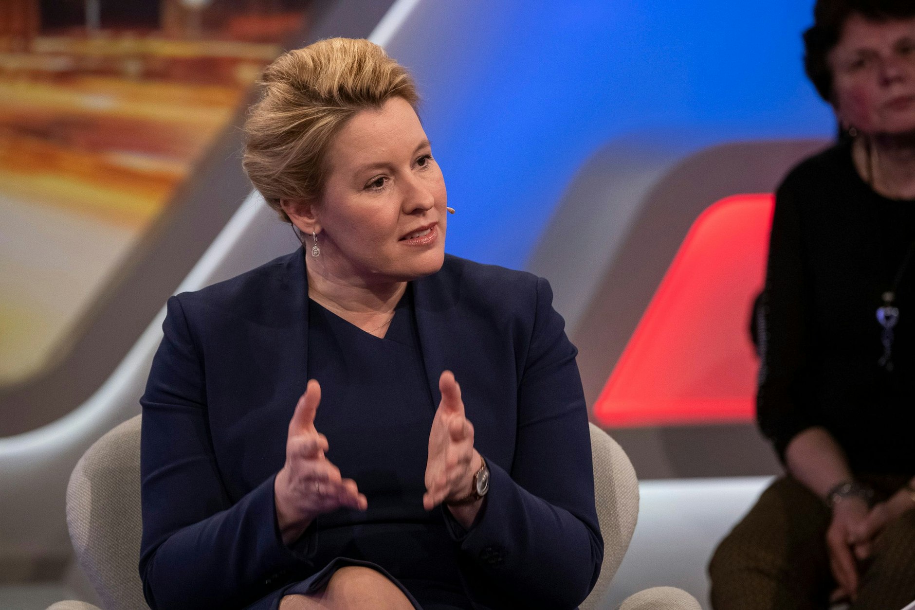 Wahlkämpfende Bürgermeisterin Franziska Giffey