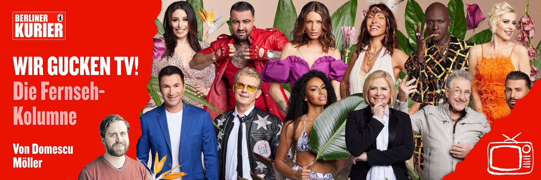 Die 12 Kandidatinnen und Kandidaten für das Dschungelcamp 2023.