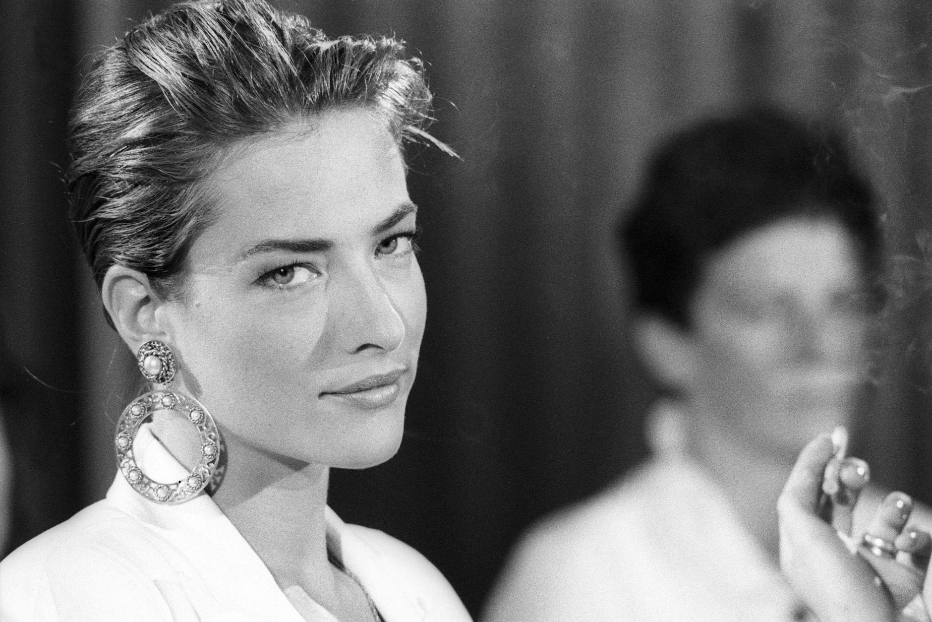 <strong>Tatjana Patitz im Juli 1990, als Rauchen noch schick war.</strong>