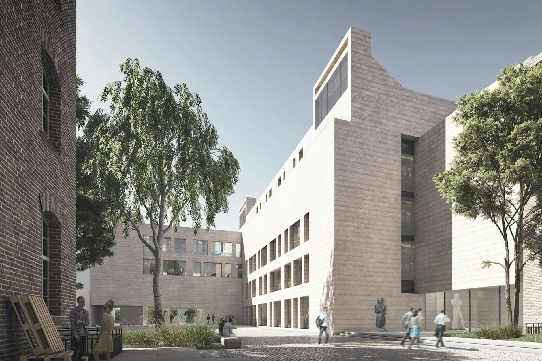 So soll der Neubau der Gipsformerei zwischen Sophie-Charlotte-Straße und Stadtring aussehen.