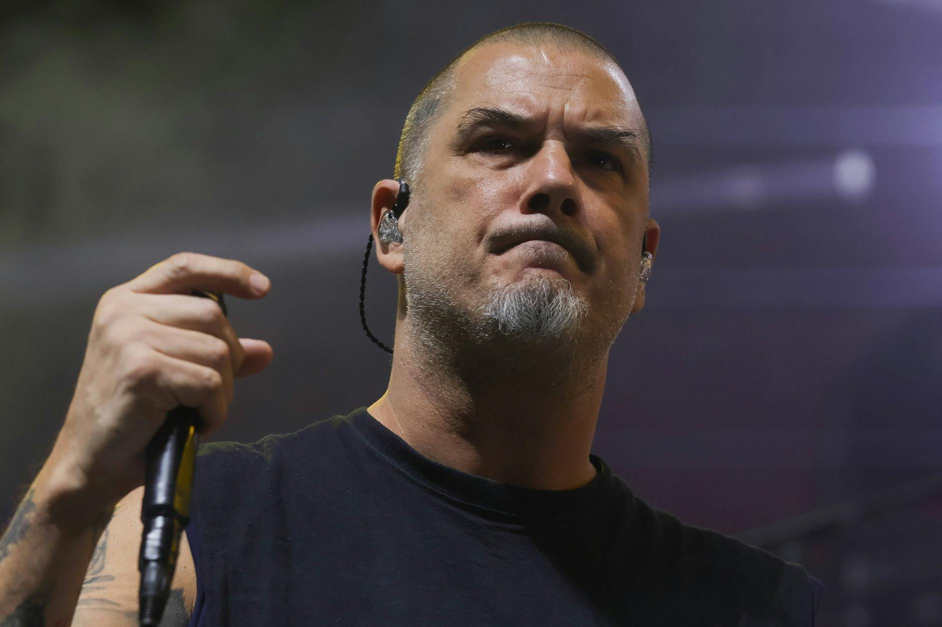 Pantera-Sänger Phil Anselmo bei einem Auftritt in Sao Paulo.