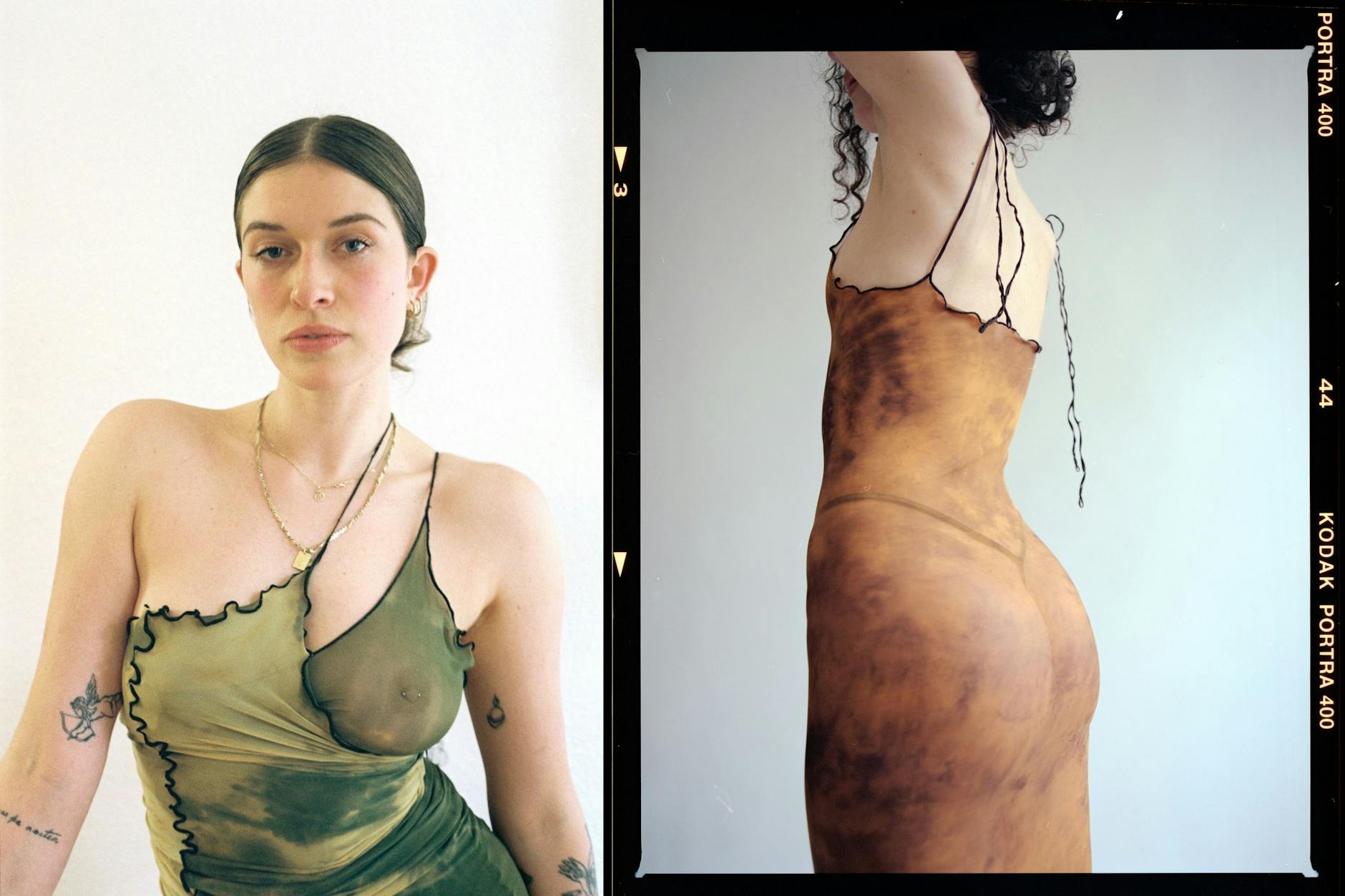 Freizügig und sexy ist die Mode der in Berlin lebenden New Yorkerin Olivia Ballard (links).