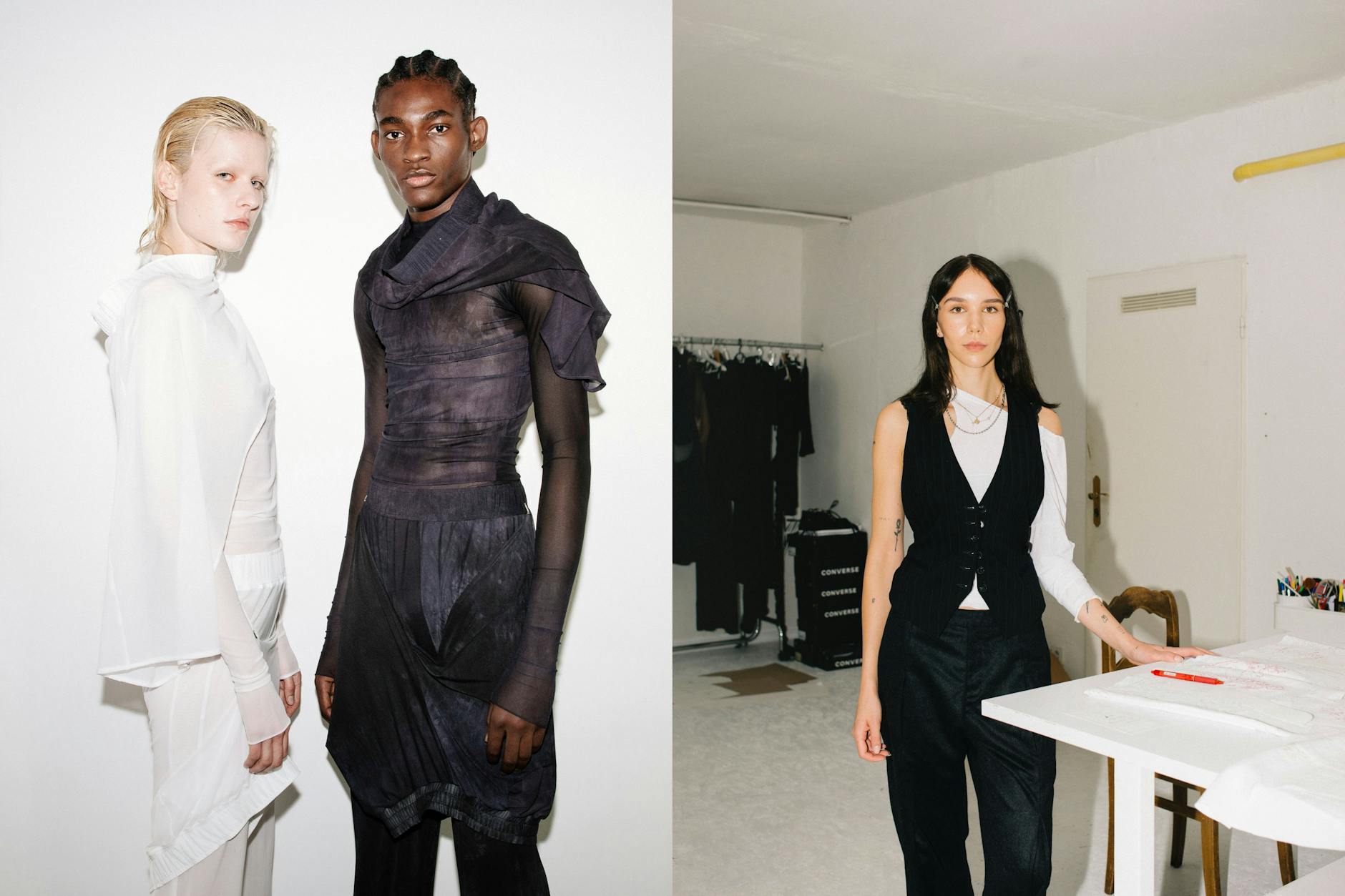 Rosa Dahl (rechts) designt komplex geschichtete Looks mit ihrem Label SF1OG.
