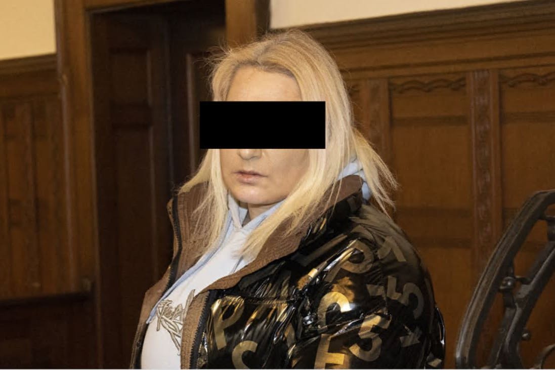 Veronika B. am Donnerstag vor Gericht in Berlin. Über ihr Opfer sagte sie: „Ich habe sie nicht für einen Menschen, sondern für eine Maschine, einen Klon gehalten.“