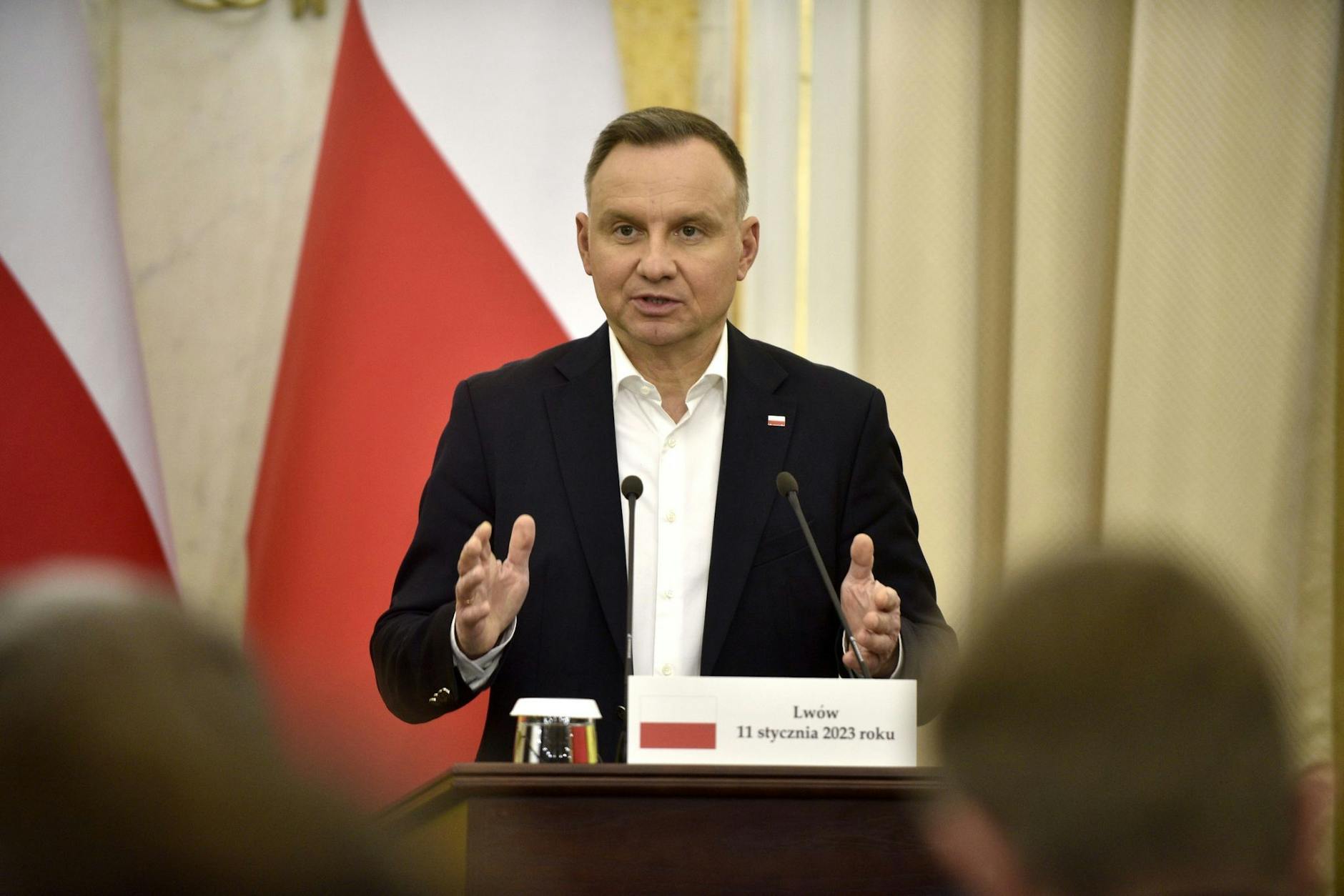 Fordert, dass Kampfpanzer zeitnah an die Ukraine überstellt werden: Andrzej Duda.