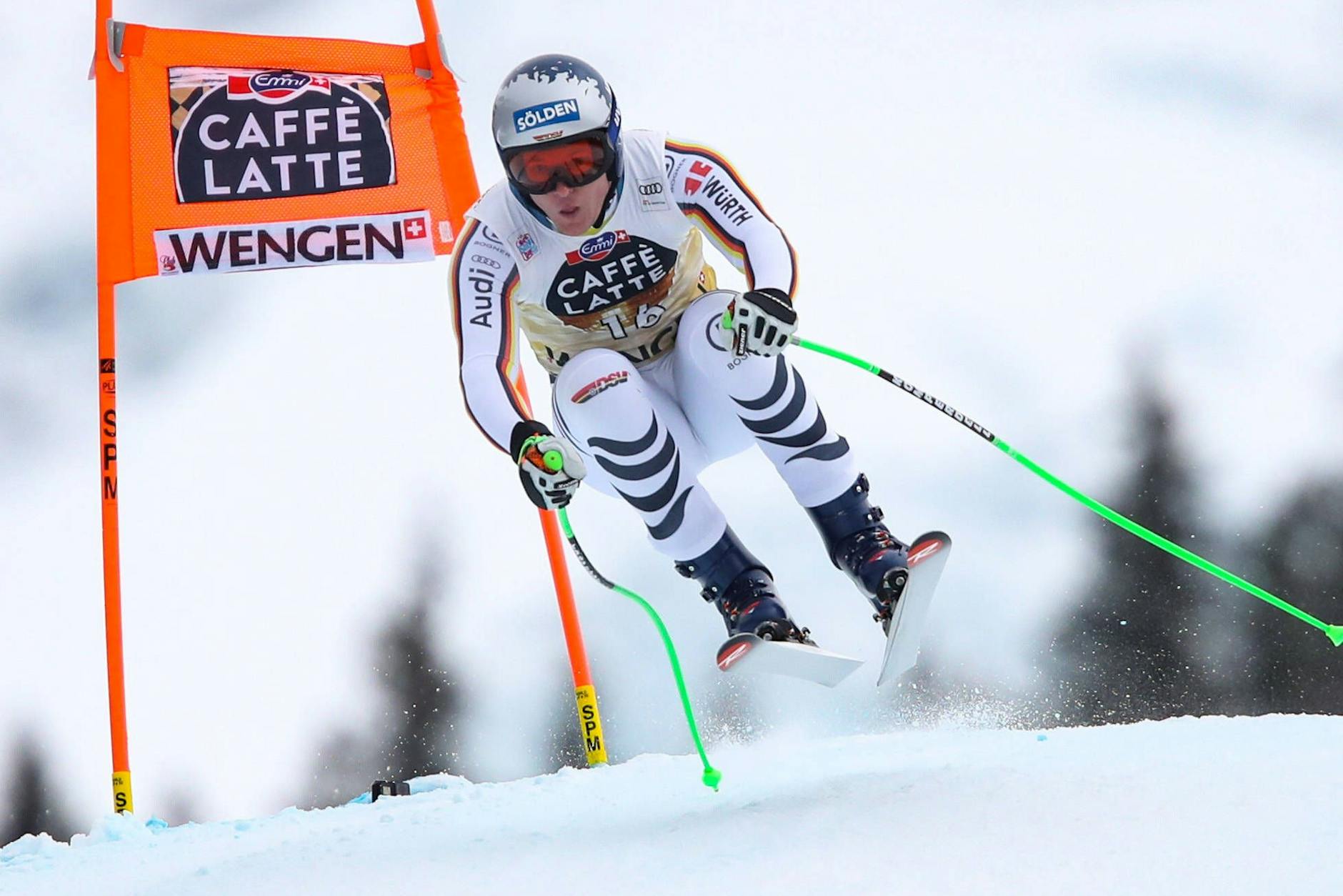 Thomas Dreßen wagt seinen Neustart auf einer der schwierigsten Abfahrtsstrecken, die es gibt, in Wengen am Lauberhorn.