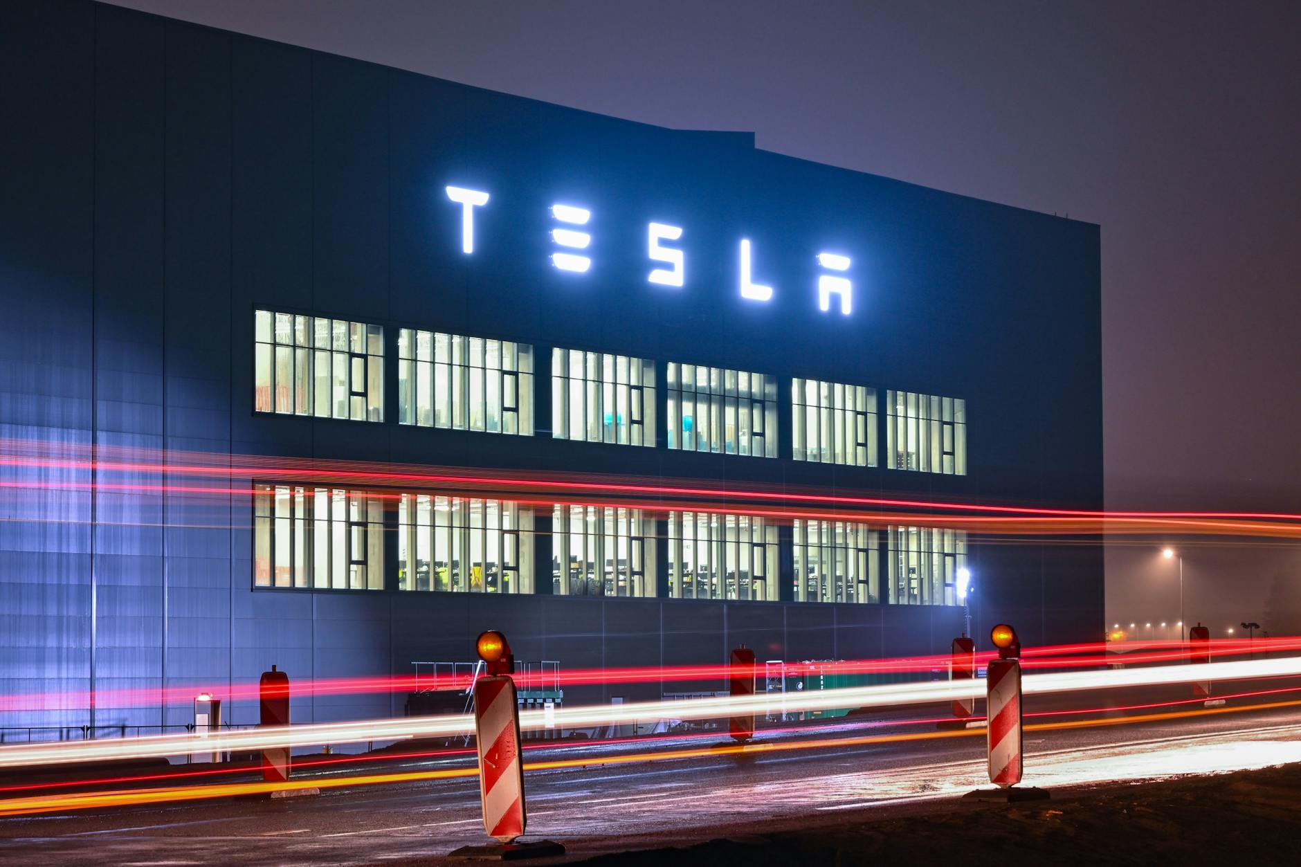 Die Tesla-Gigafactory in Grünheide bei Berlin.