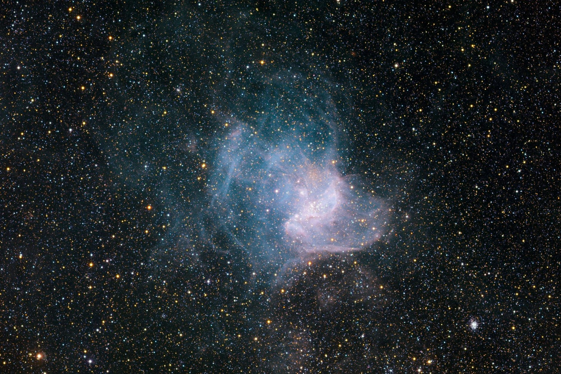 Ein Bild von NGC 346 aus dem Jahr 1980.