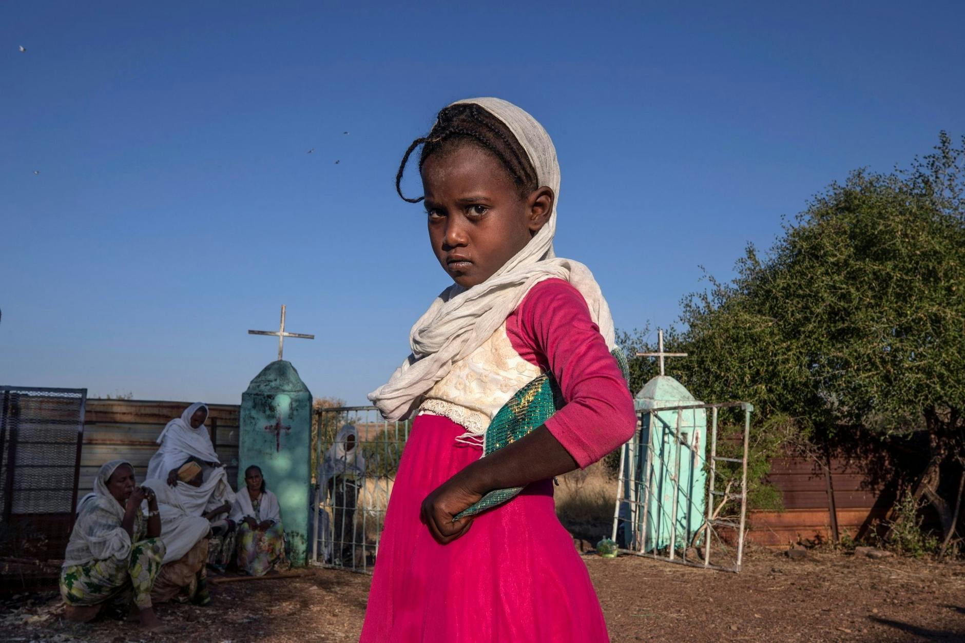 ARCHIV - Ein Mädchen aus der äthiopischen Region Tigray, das durch den Konflikt aus ihrer Heimat in den Sudan vertrieben wurde.