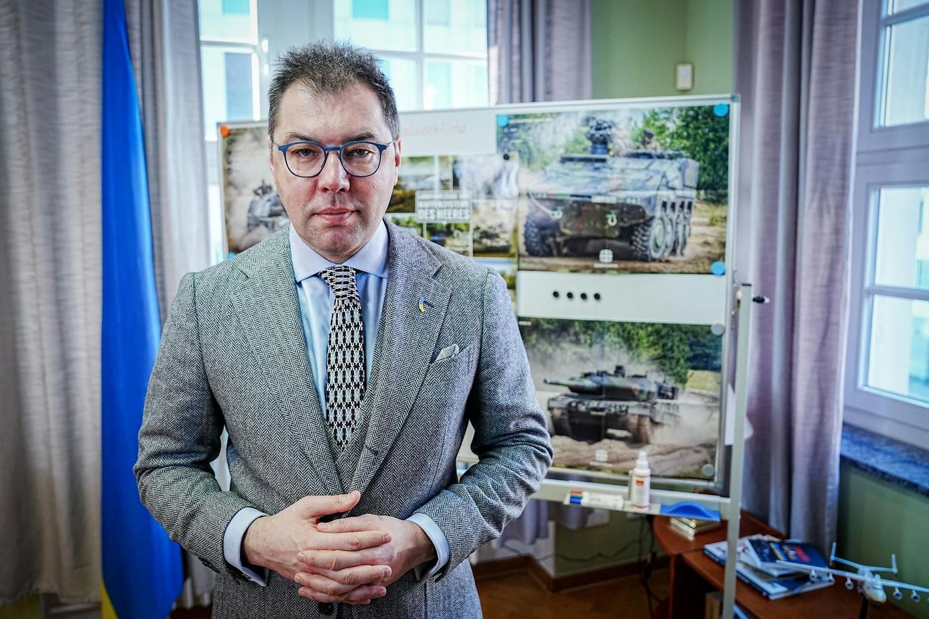 Oleksii Makeiev hofft auf deutsche Waffen.