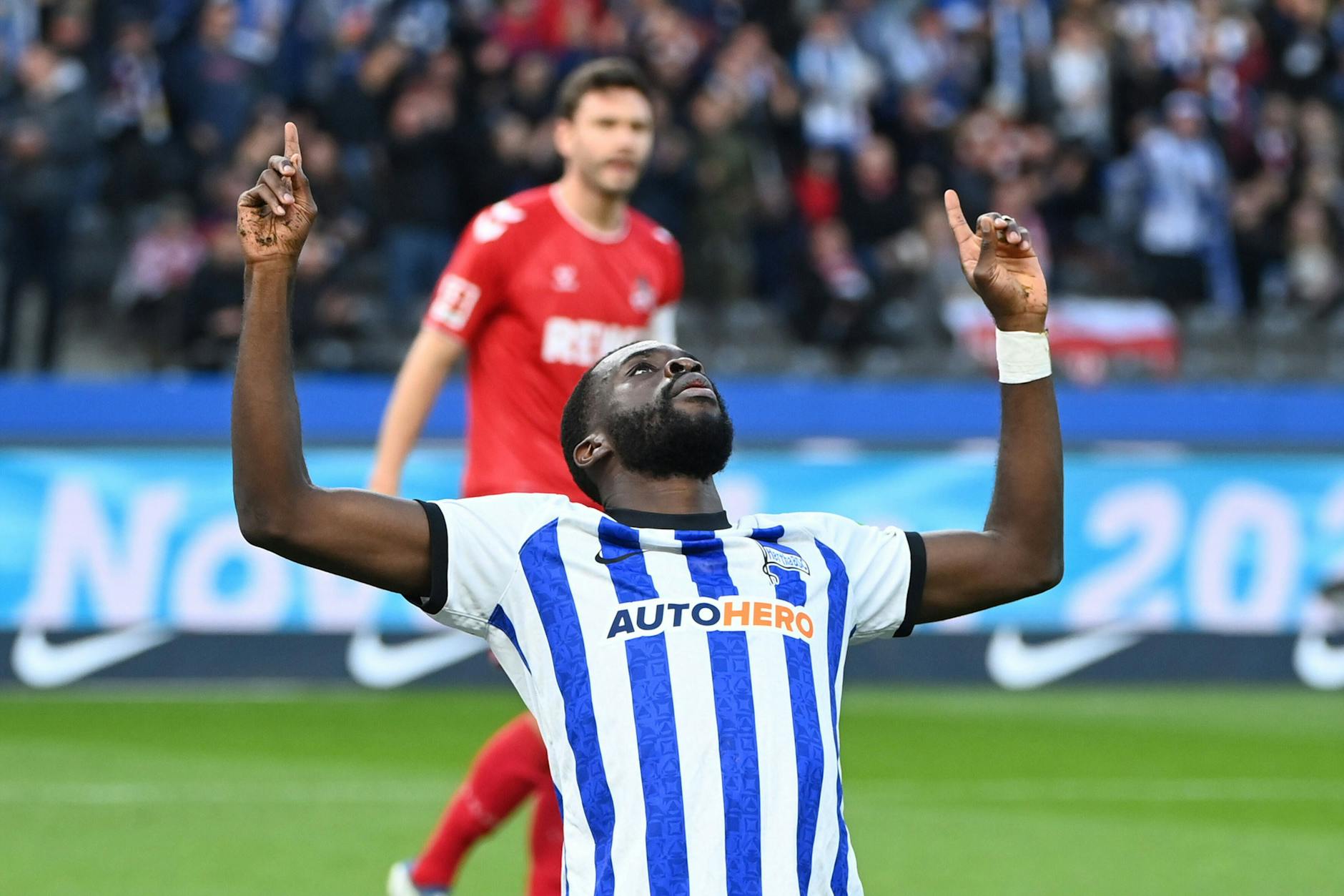 Herthas Stürmer Willy Kanga hat sich eingelebt. Jetzt kann die Leistungsexplosion mit vielen Toren folgen.