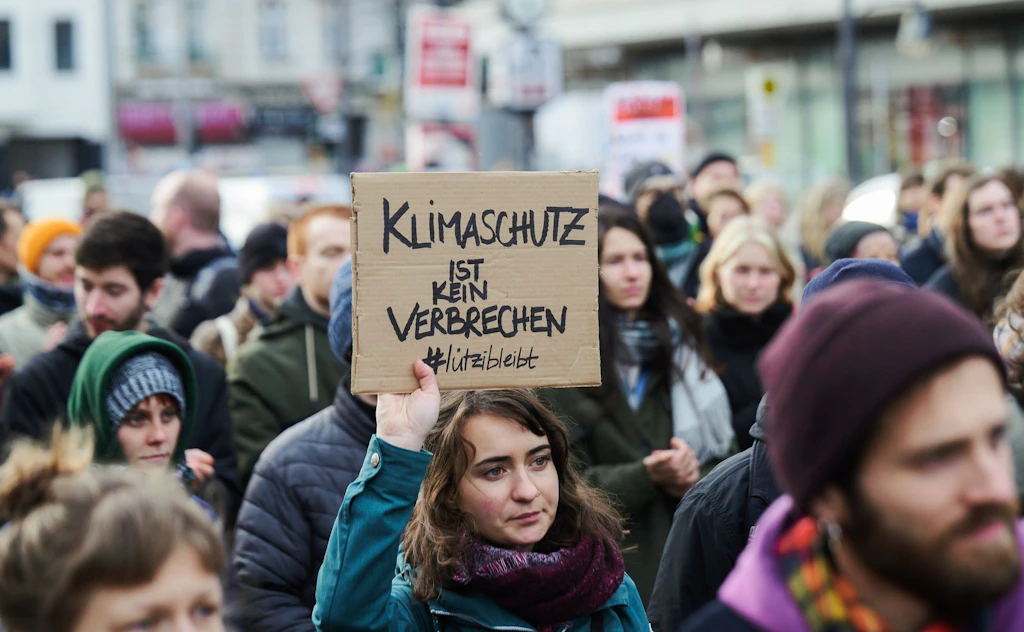 Kundgebung in Berlin gegen Räumung in Lützerath