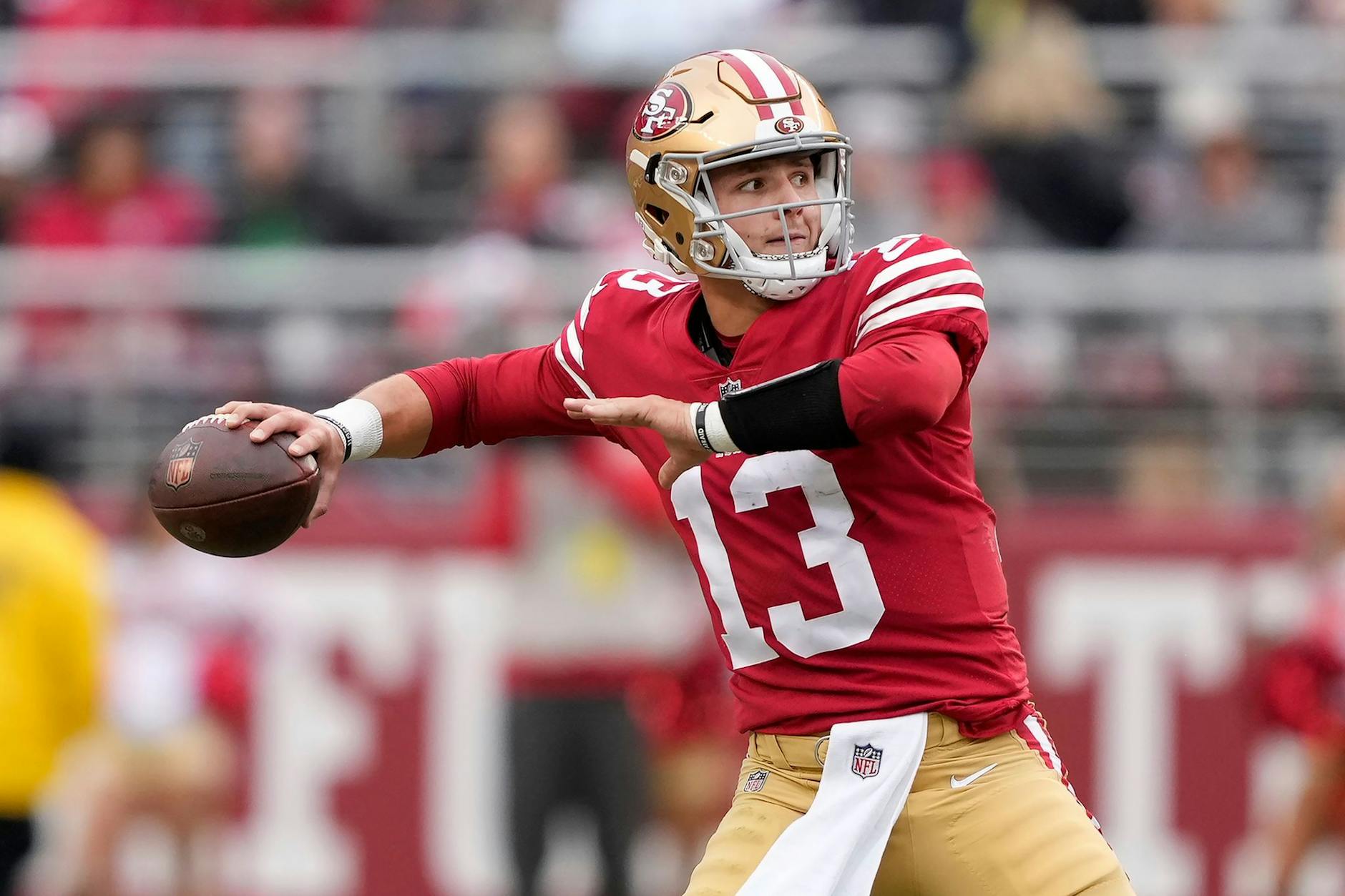 ARCHIV - Überzeugt bei den San Francisco 49ers: Quarterback Brock Purdy.