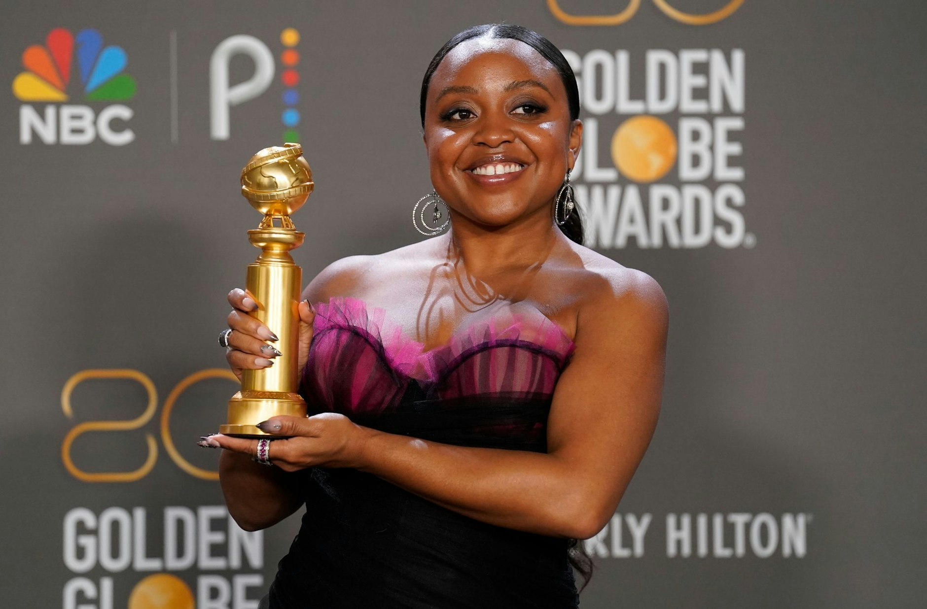 «Abbott Elementary»-Schauspielerin Quinta Brunson posiert für die Kameras.  