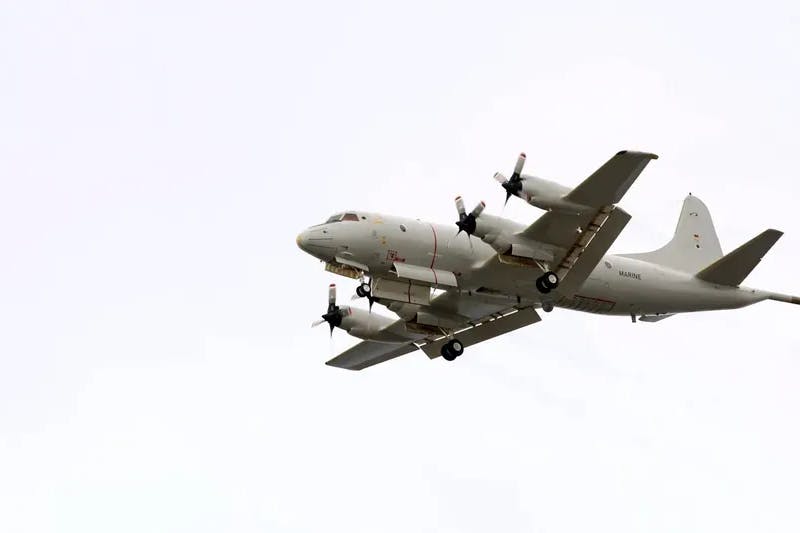 Ein Seefernaufklärer Lockheed P-3C Orion der Marine (Symbolbild). 