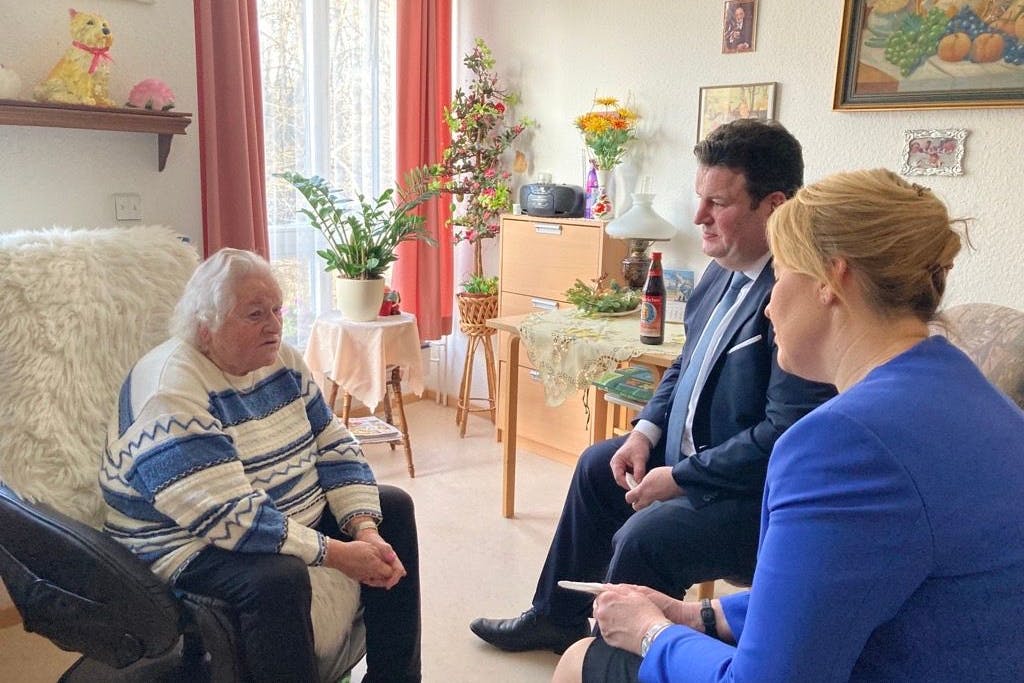 Hubertus Heil und Franziska Giffey wollten eigentlich nur plaudern.