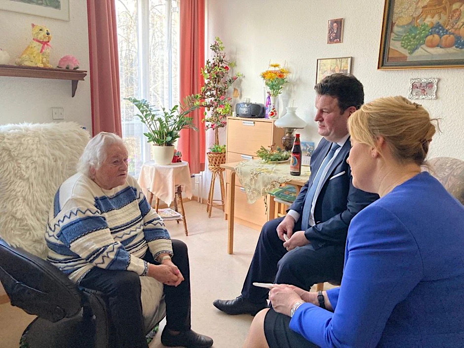 Hubertus Heil und Franziska Giffey wollten eigentlich nur plaudern.