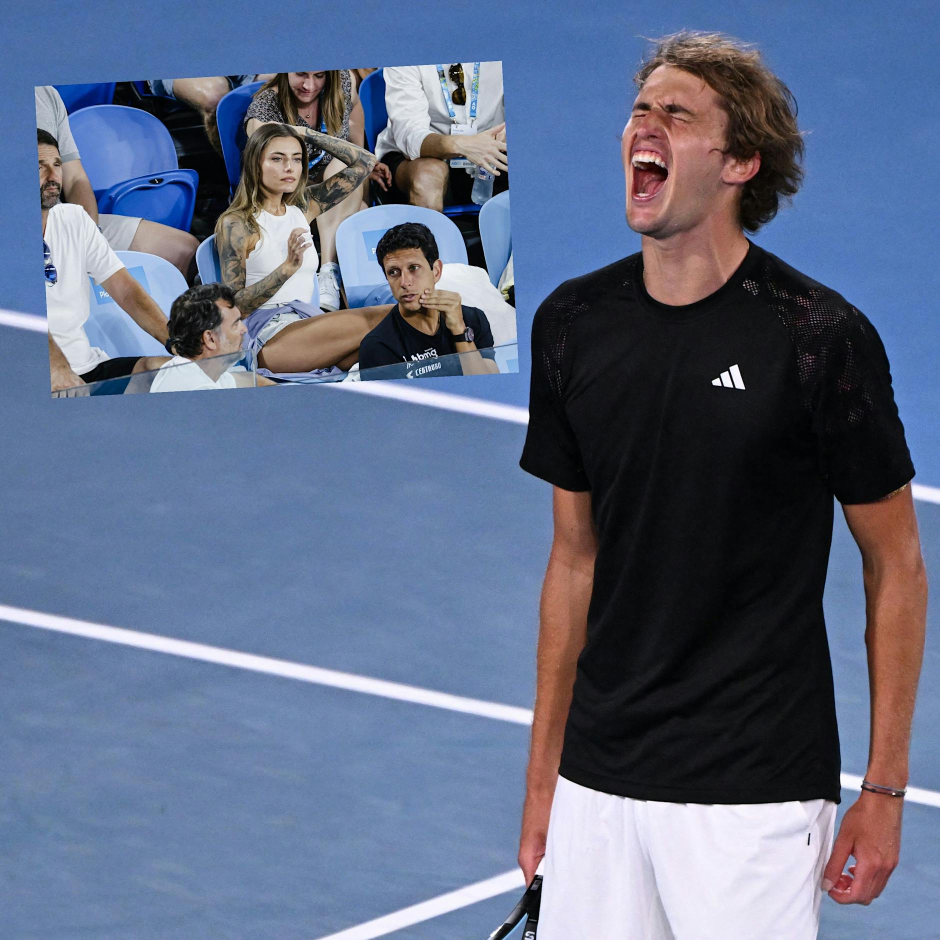 Thomalla zittert mit Zverev: So erlebt die Berlinerin das Australien-Abenteuer und den Tennis-Krimi
