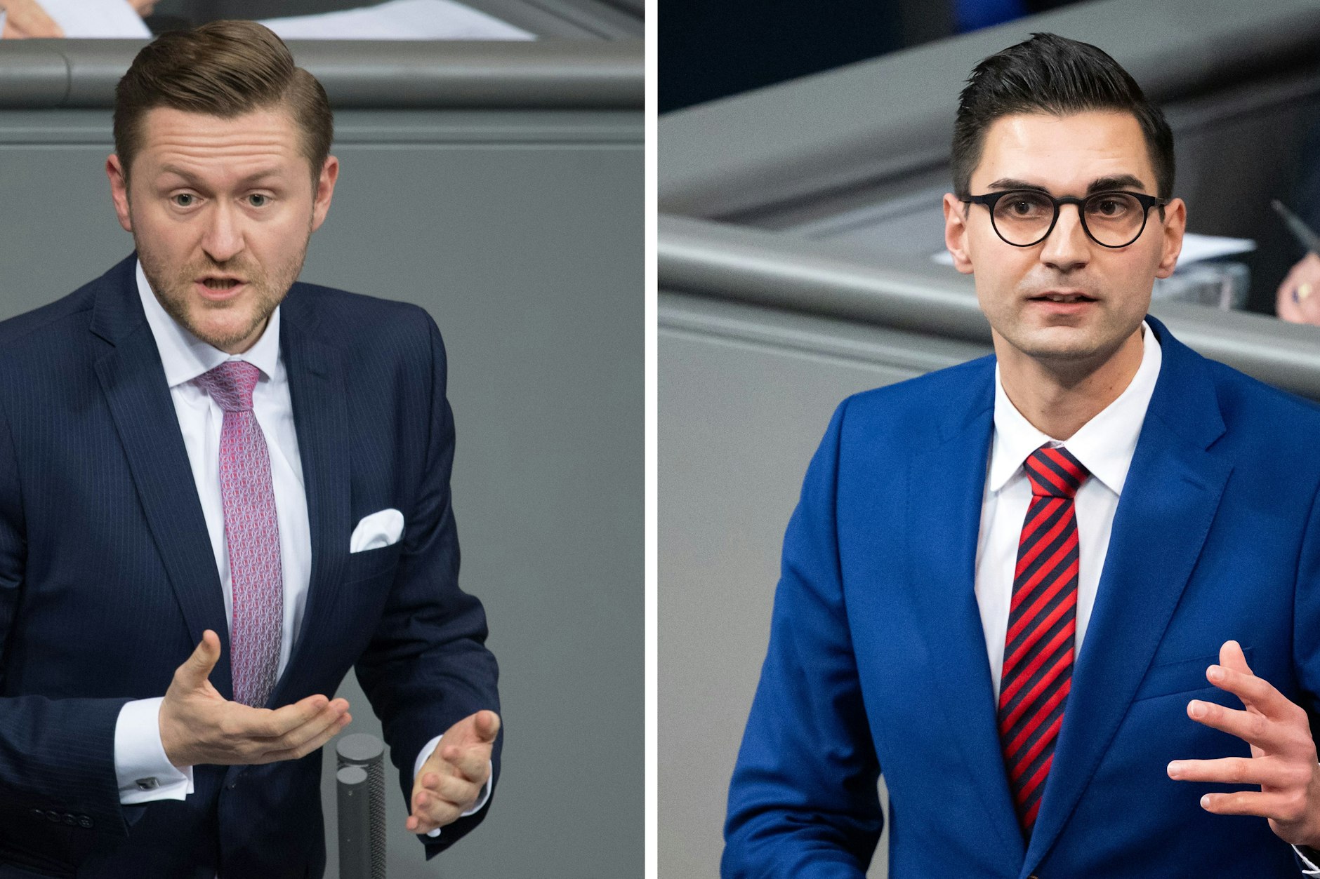 Das glückliche Paar bei der Arbeit: Wolfgang Stefinger (l., CSU) und Sepp Müller (CDU)