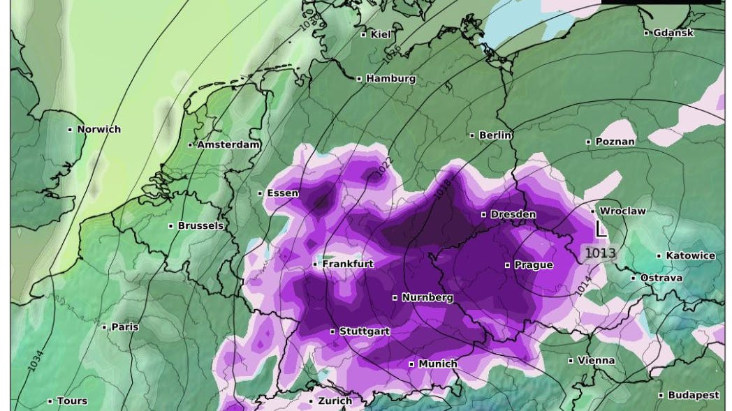Samstag auf Sonntag könnten laut Wetter-Experten weite Teile Deutschland von einem Schneetief überquert werden.