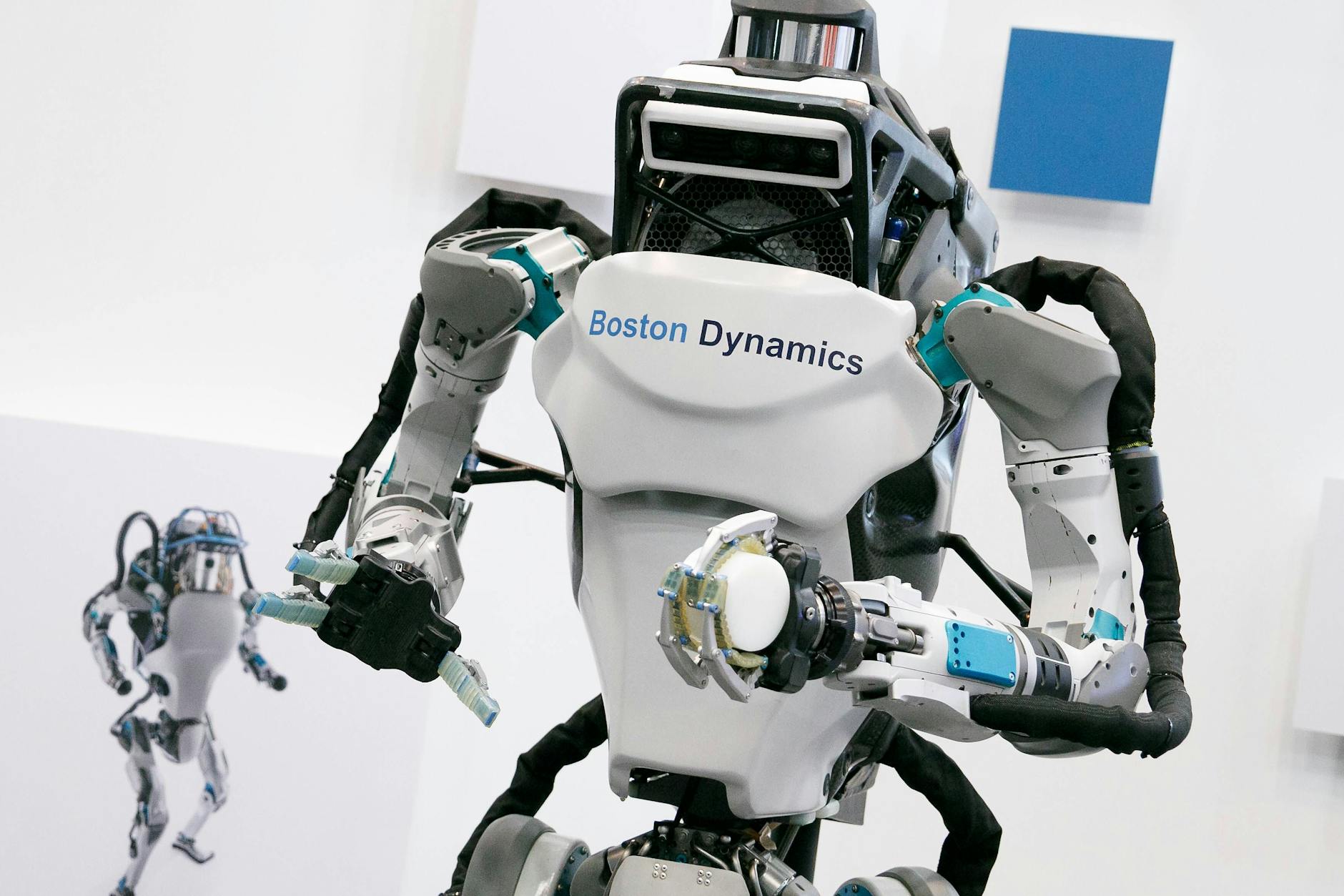Roboter „Atlas“ bei einer Fachmesse im Jahr 2017.