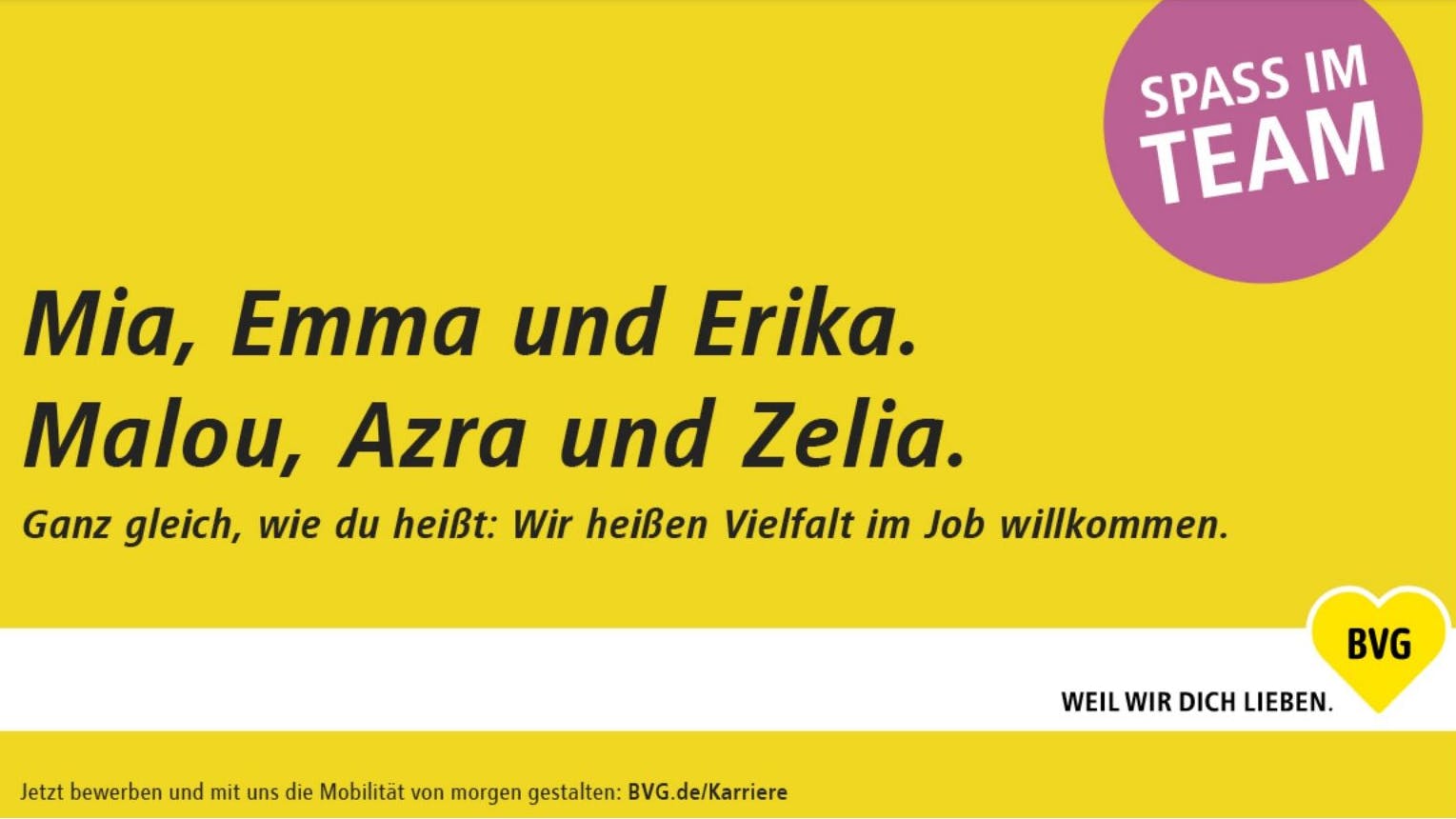 Die Recruiting-Kampagne der BVG